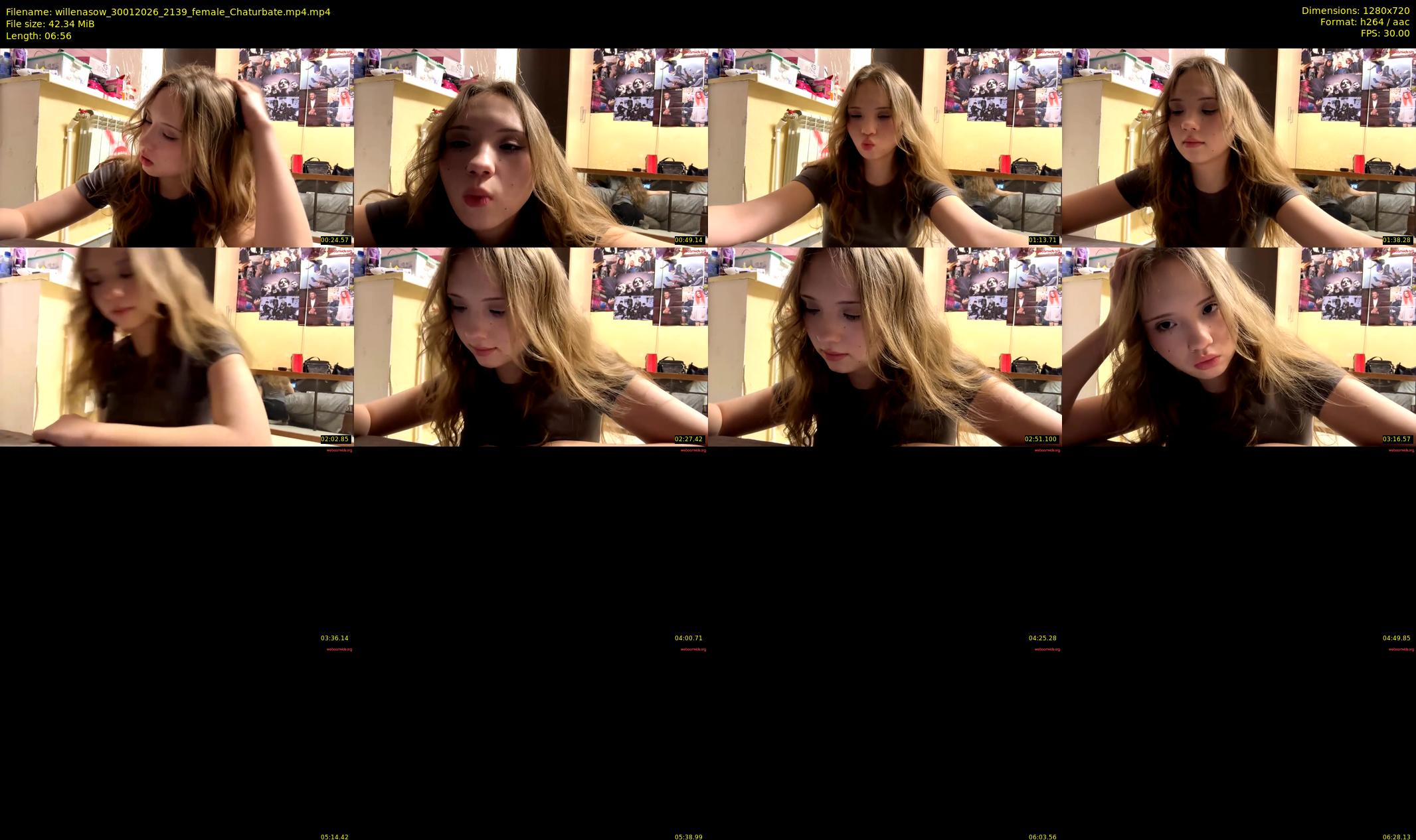 willenasow — 7 minute Chaturbate female cam show recording, 720p, Jan 30, 2026