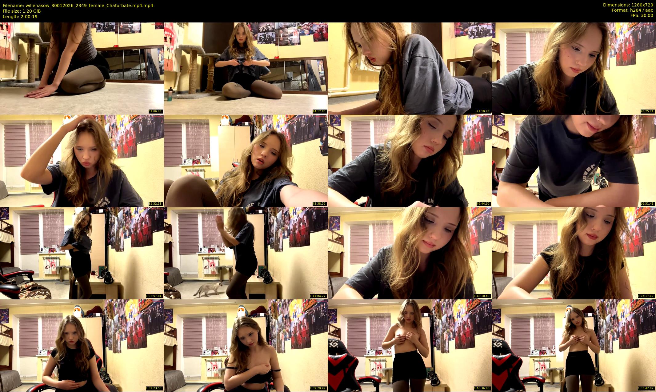 willenasow — 121 minute Chaturbate female cam show recording, 720p, Jan 30, 2026