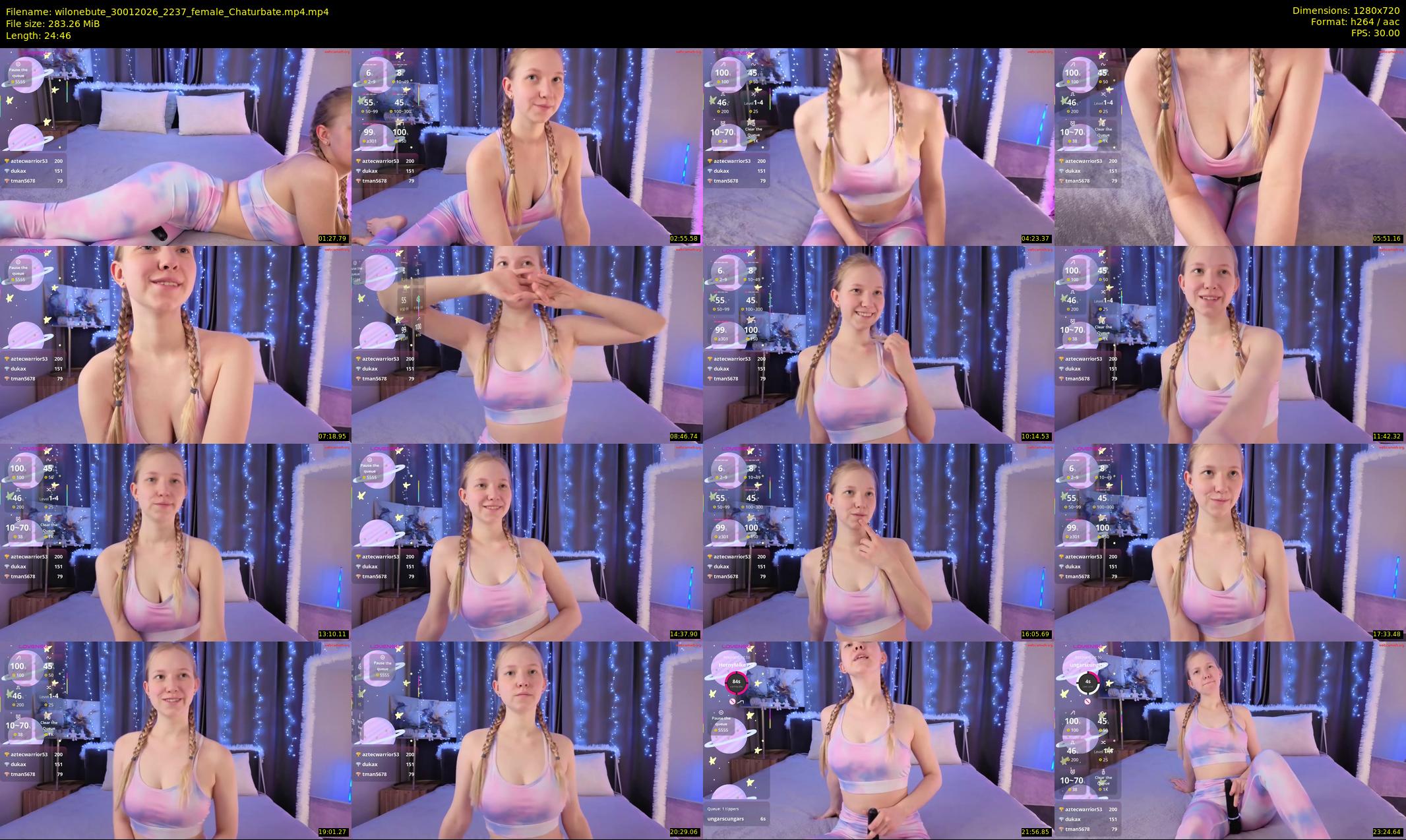 wilonebute — 25 minute Chaturbate female cam show recording, 720p, Jan 30, 2026