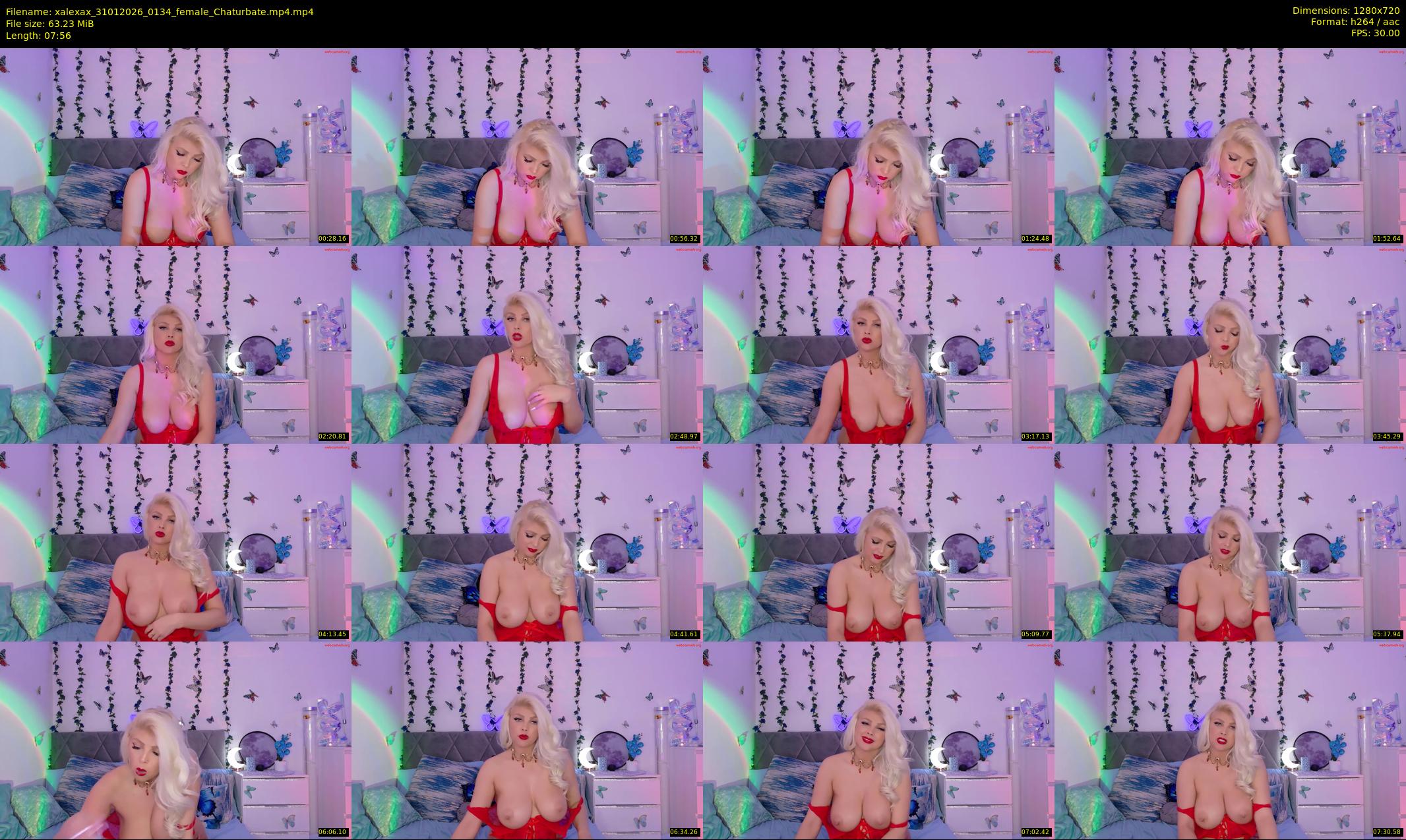 xalexax — 8 minute Chaturbate female cam show recording, 720p, Jan 31, 2026
