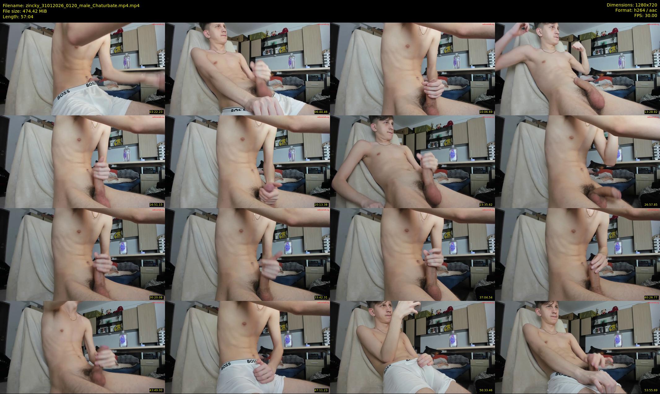 zincky — 58 minute Chaturbate male cam show recording, 720p, Jan 31, 2026