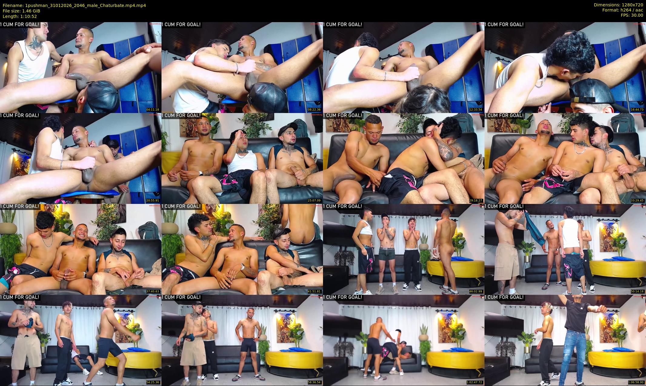 1pushman — 71 minute Chaturbate male cam show recording, 720p, Jan 31, 2026