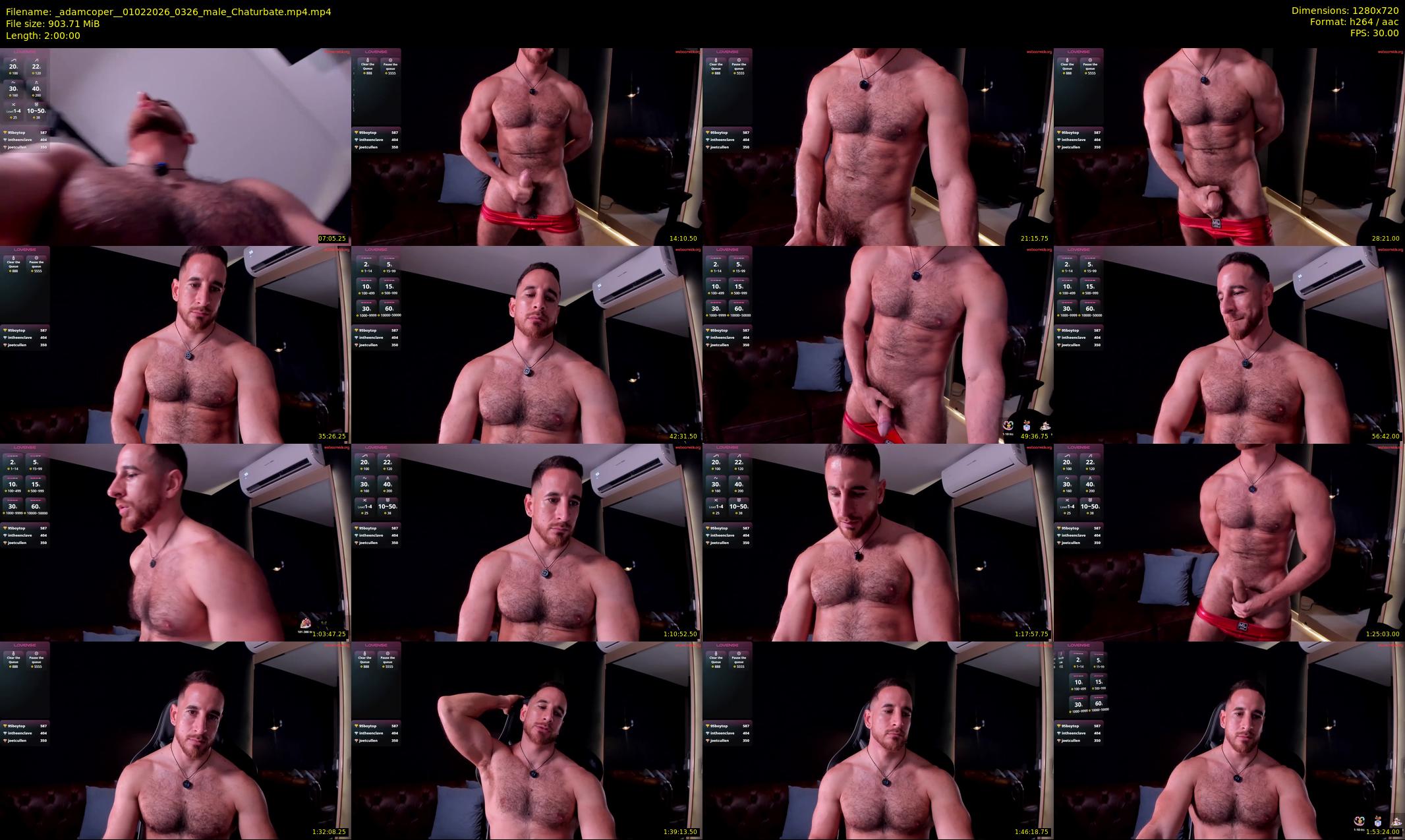 _adamcoper_ — 120 minute Chaturbate male cam show recording, 720p, Feb 1, 2026