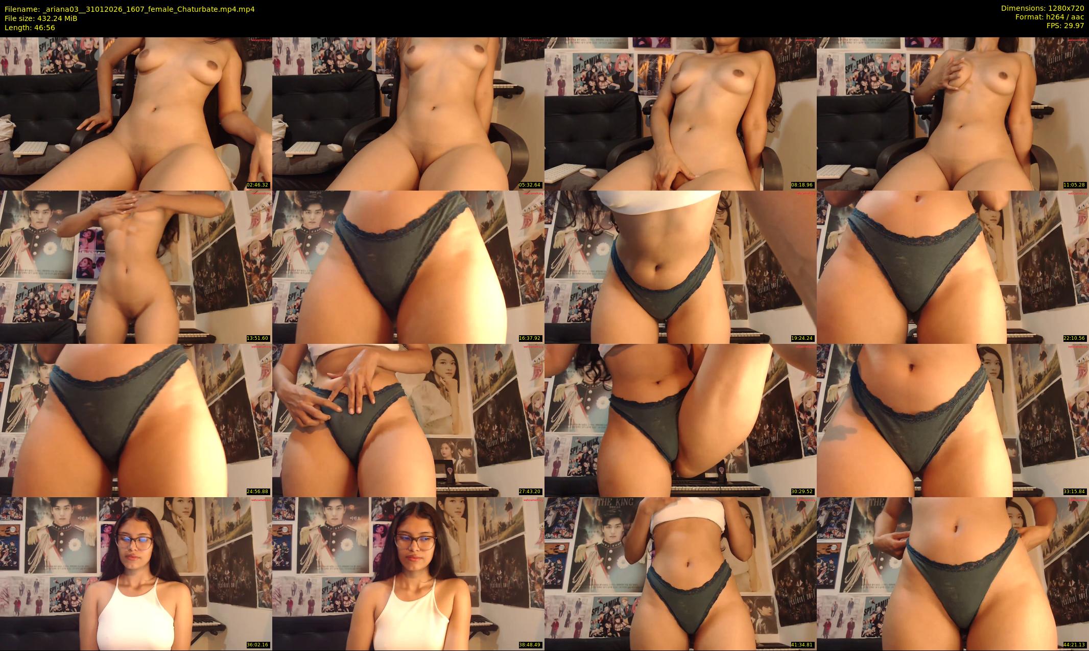 _ariana03_ — 47 minute Chaturbate female cam show recording, 720p, Jan 31, 2026