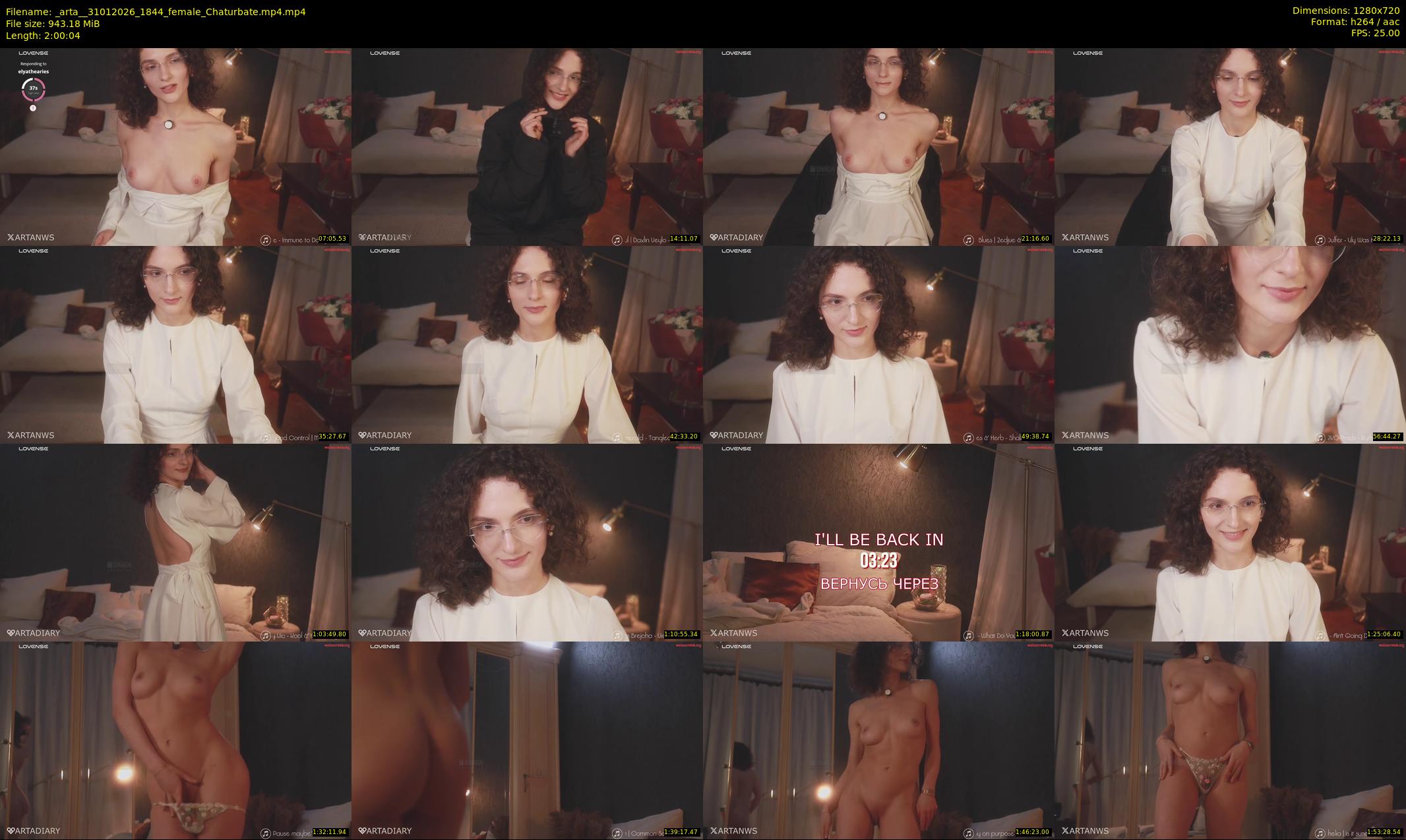 _arta_ — 121 minute Chaturbate female cam show recording, 720p, Jan 31, 2026
