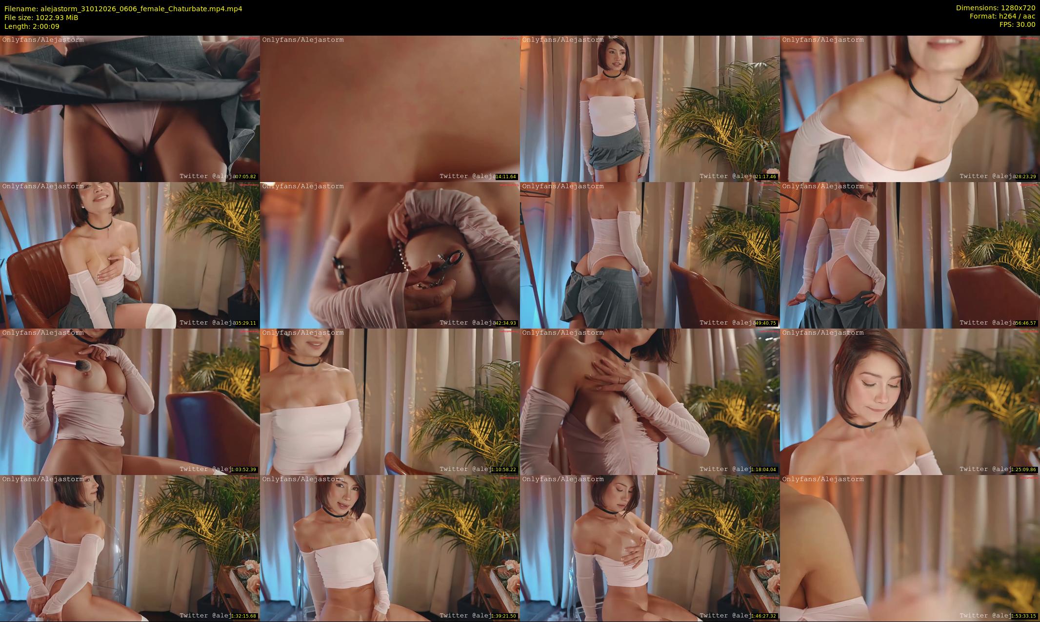alejastorm — 121 minute Chaturbate female cam show recording, 720p, Jan 31, 2026
