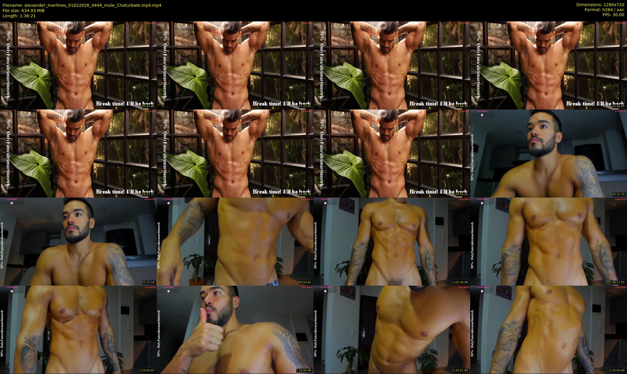 alexander_martines — 97 minute Chaturbate male cam show recording, 720p, Feb 1, 2026