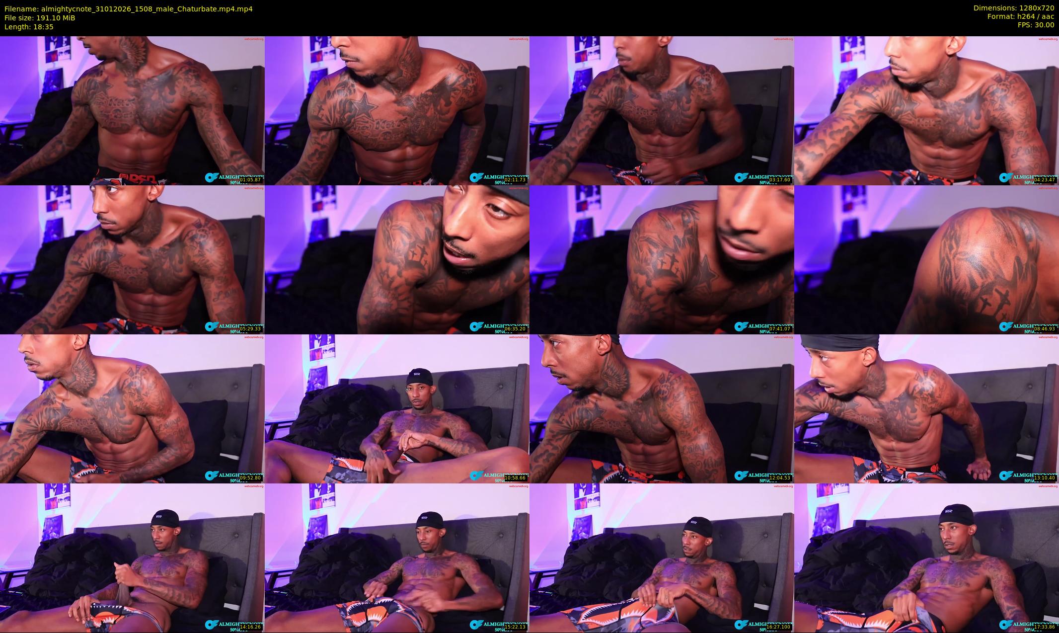 almightycnote — 19 minute Chaturbate male cam show recording, 720p, Jan 31, 2026