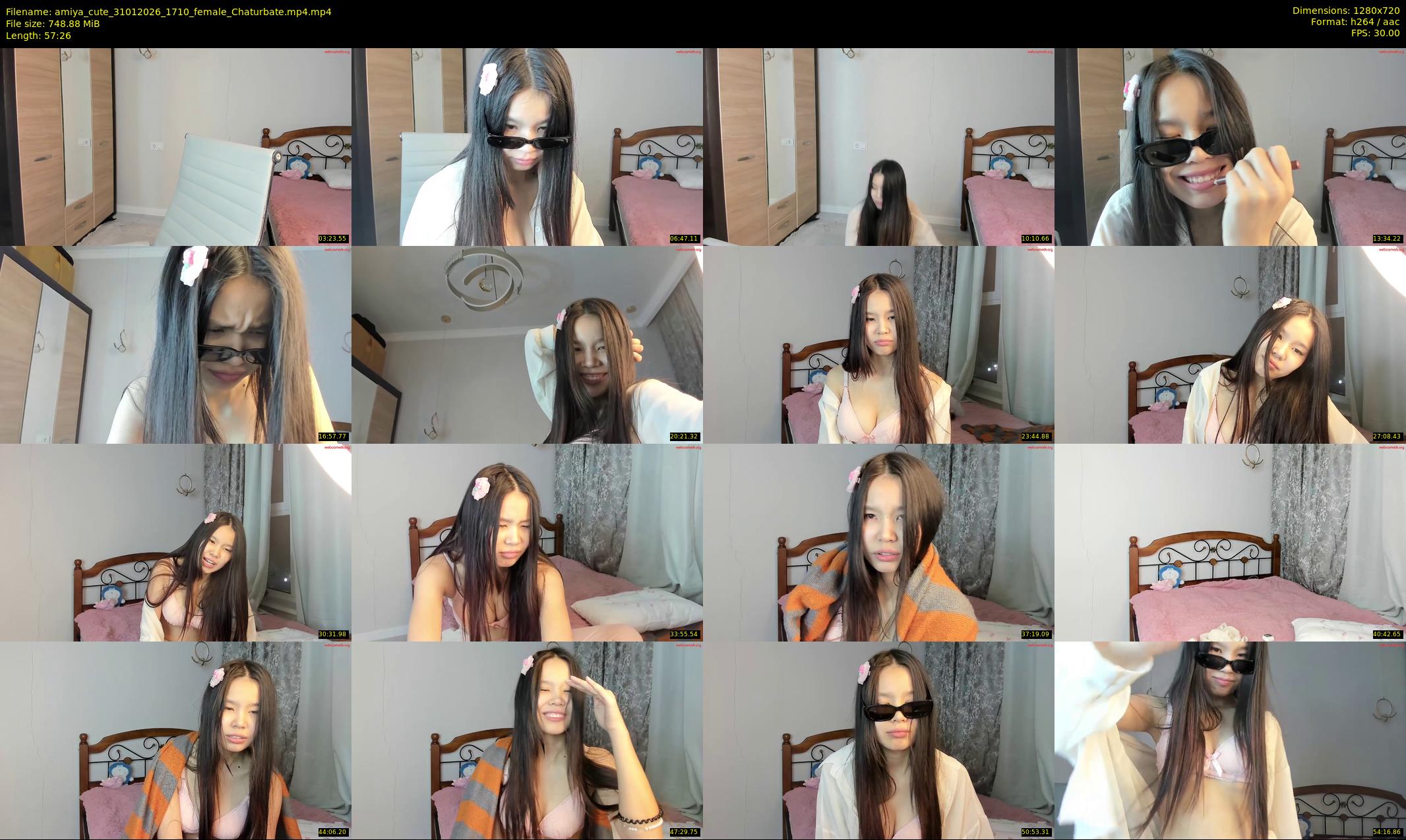 amiya_cute — 58 minute Chaturbate female cam show recording, 720p, Jan 31, 2026