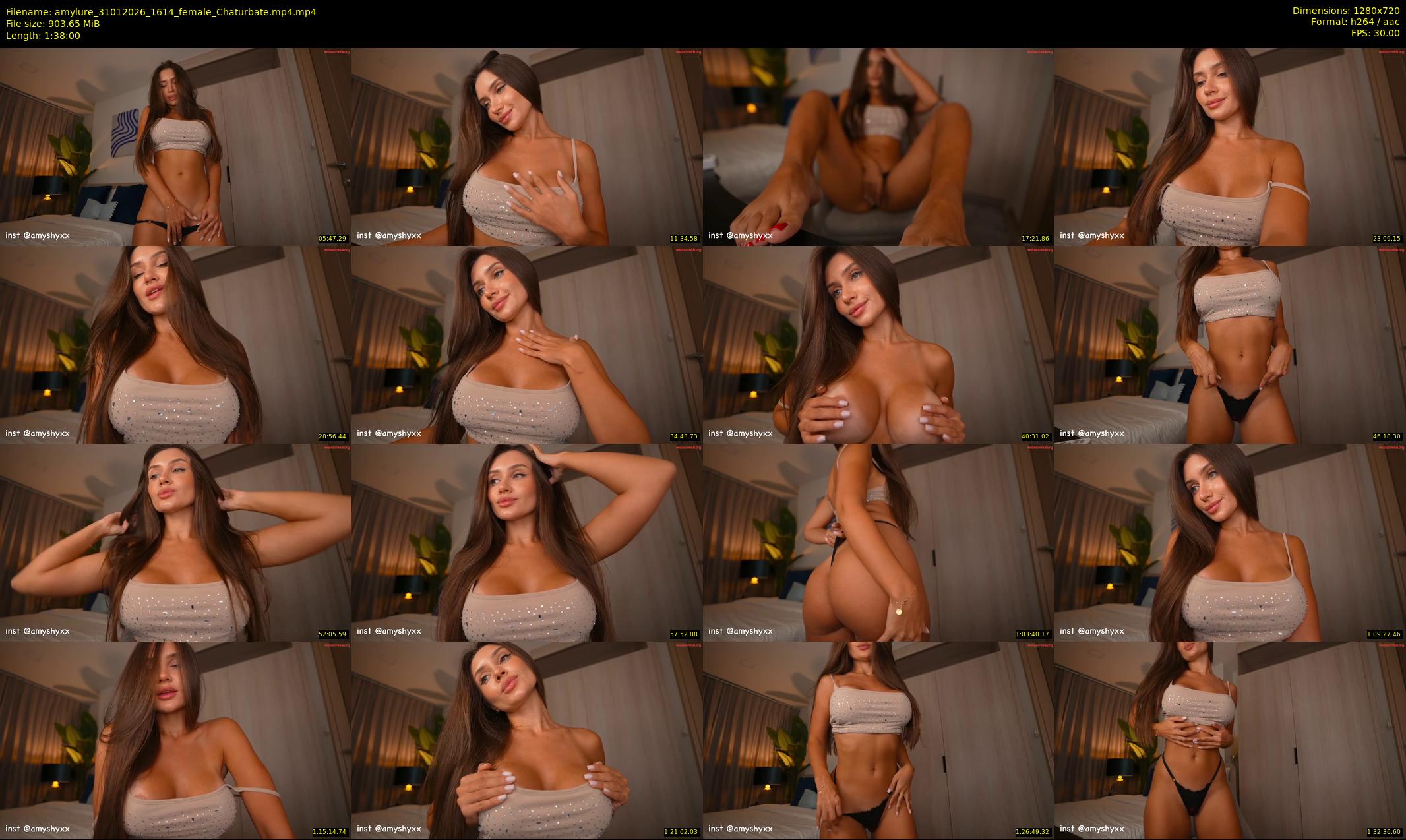 amylure — 98 minute Chaturbate female cam show recording, 720p, Jan 31, 2026