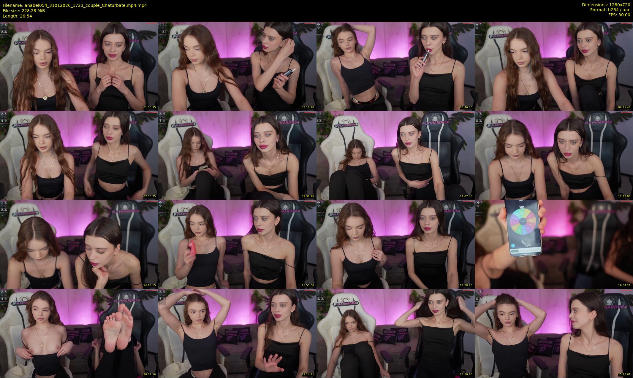 anabel054 — 27 minute Chaturbate female cam show recording, 720p, Jan 31, 2026
