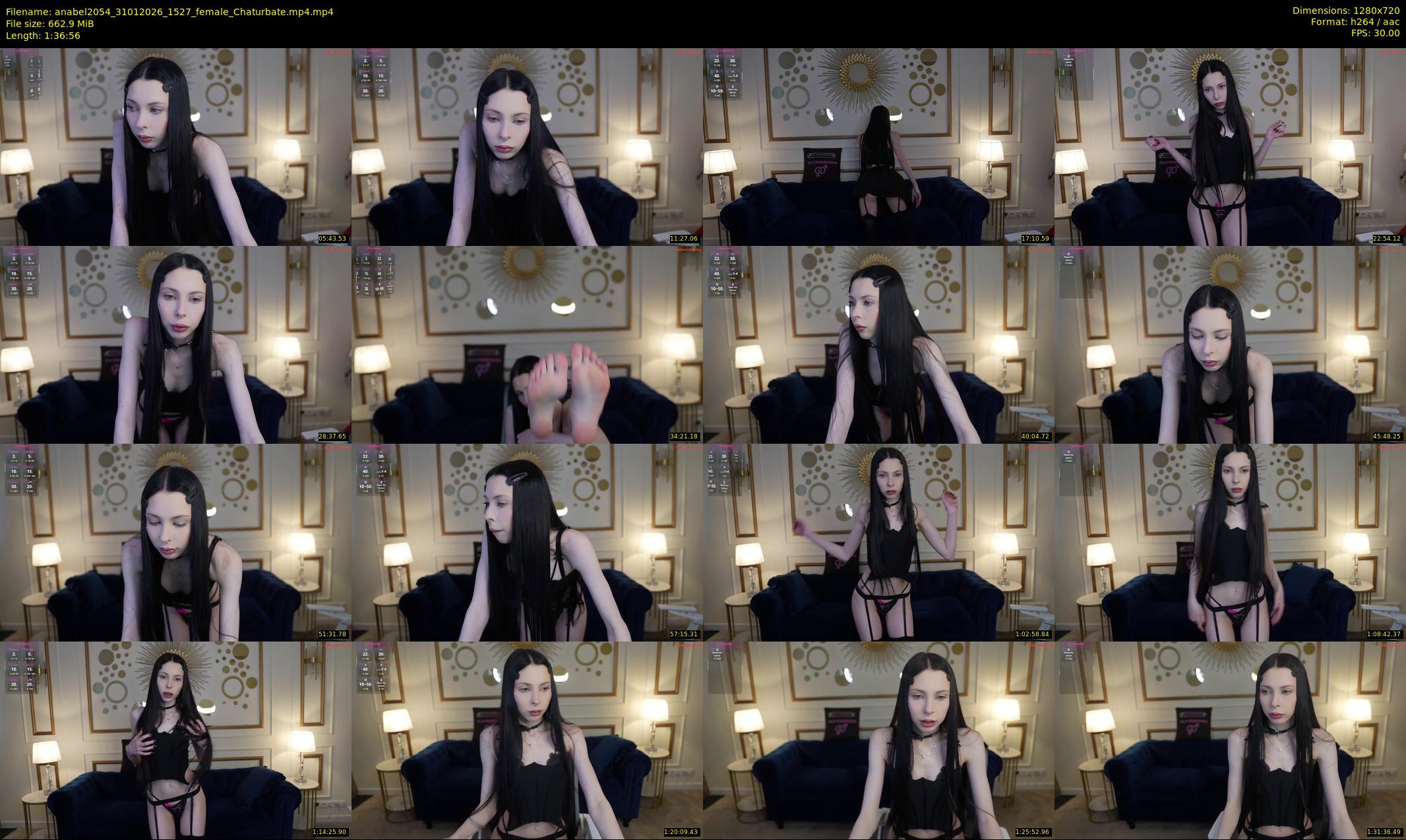 anabel2054 — 97 minute Chaturbate female cam show recording, 720p, Jan 31, 2026