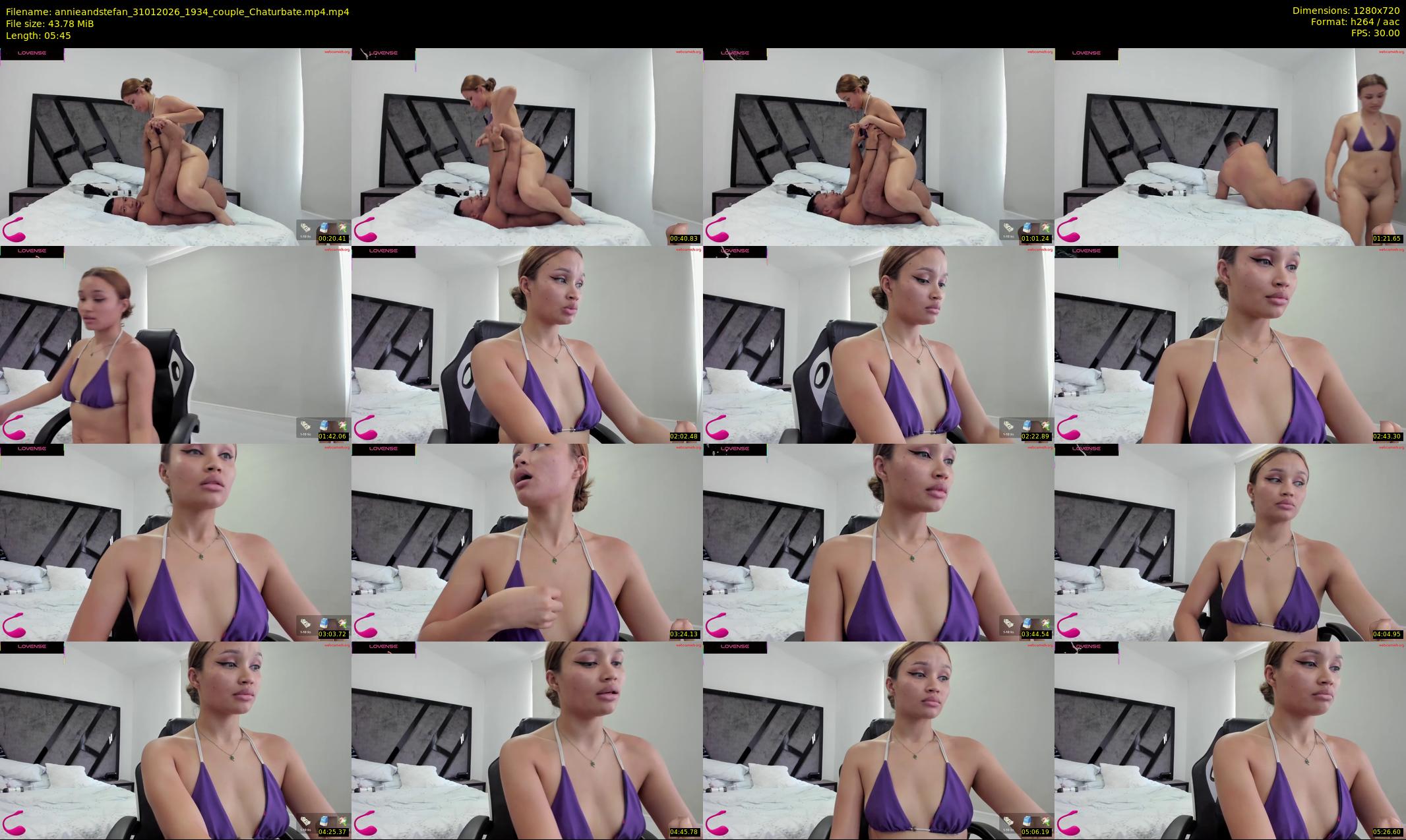 annieandstefan — 6 minute Chaturbate couple cam show recording, 720p, Jan 31, 2026