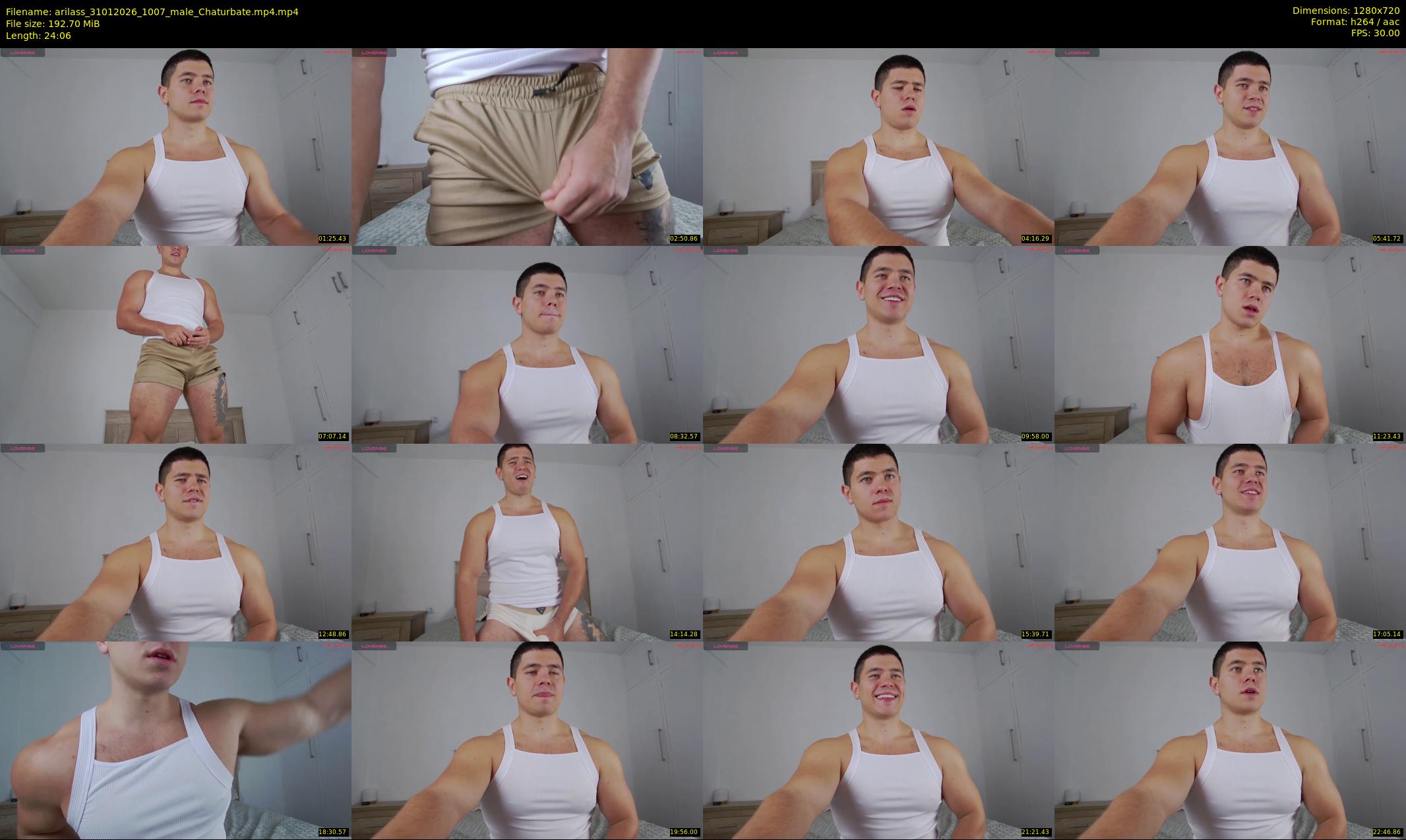 arilass — 25 minute Chaturbate male cam show recording, 720p, Jan 31, 2026