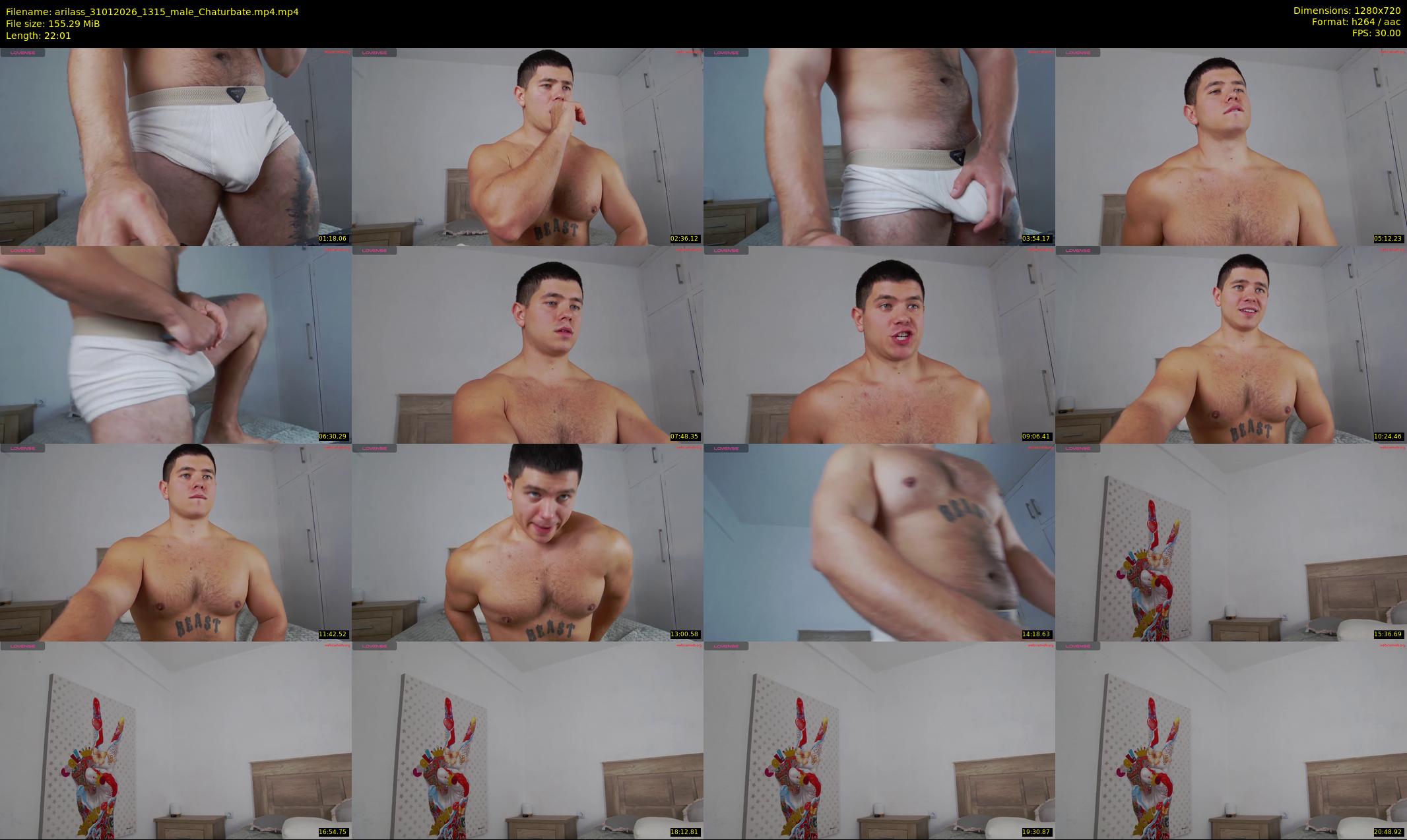 arilass — 23 minute Chaturbate male cam show recording, 720p, Jan 31, 2026