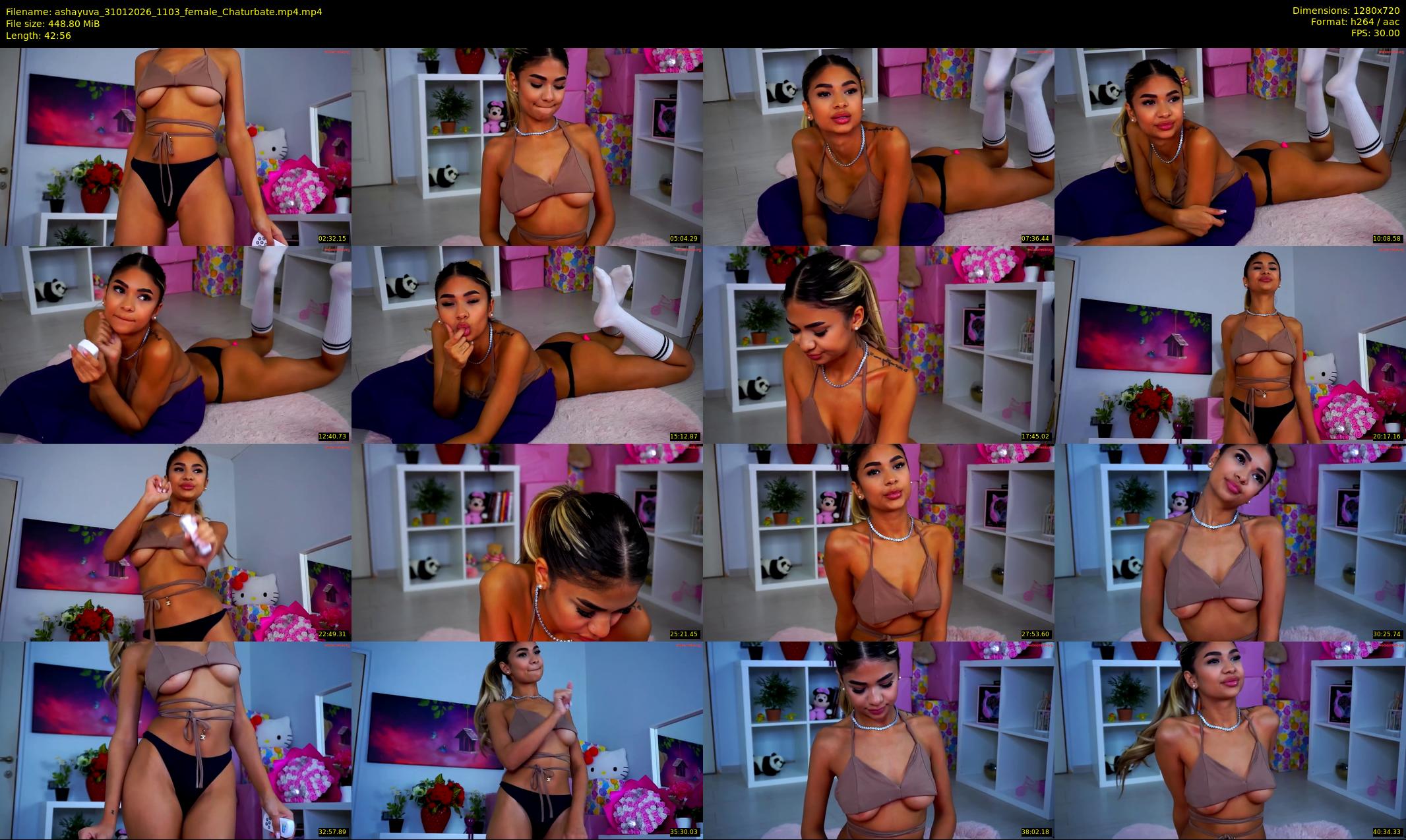 ashayuva — 43 minute Chaturbate female cam show recording, 720p, Jan 31, 2026