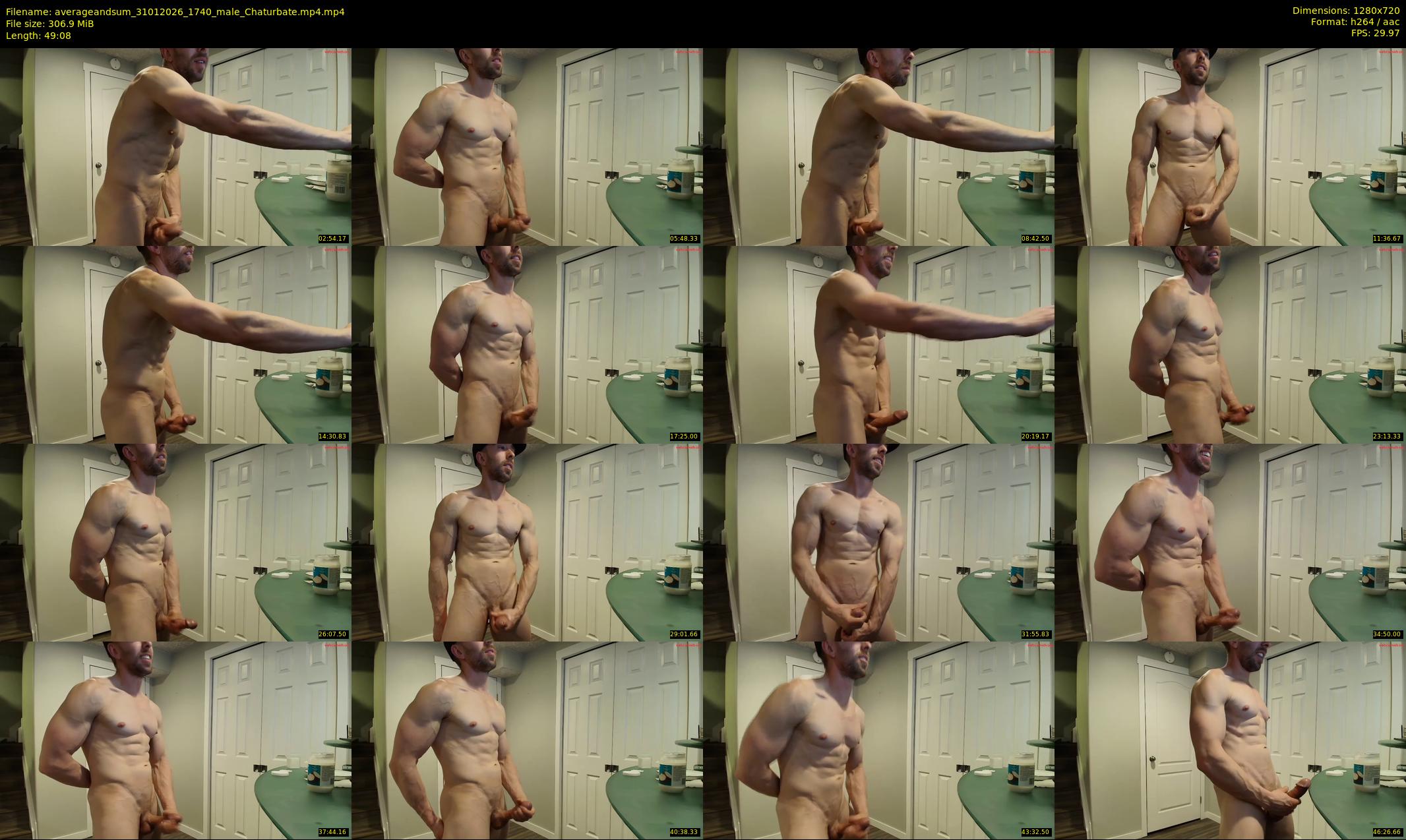 averageandsum — 50 minute Chaturbate male cam show recording, 720p, Jan 31, 2026
