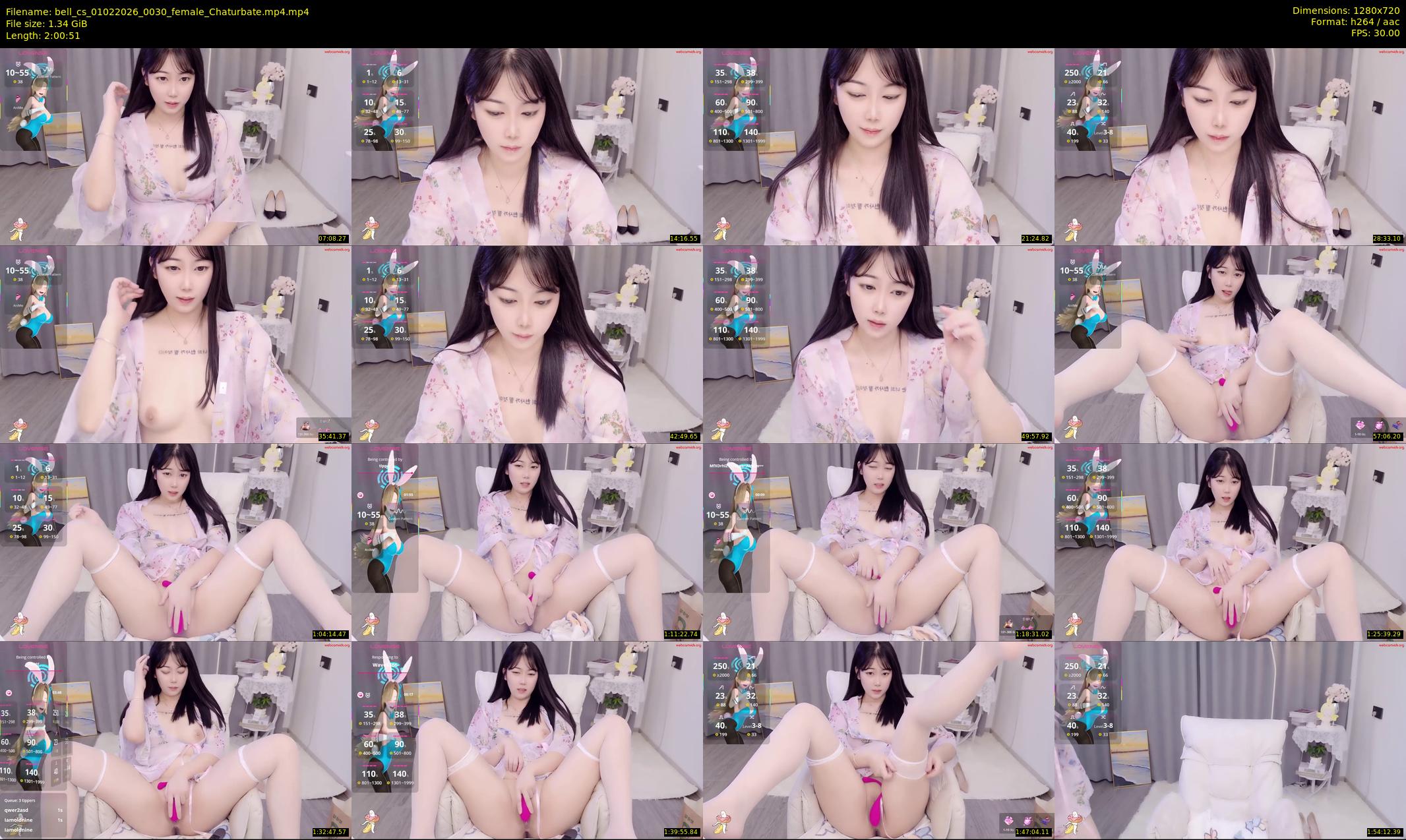 bell_cs — 121 minute Chaturbate female cam show recording, 720p, Feb 1, 2026