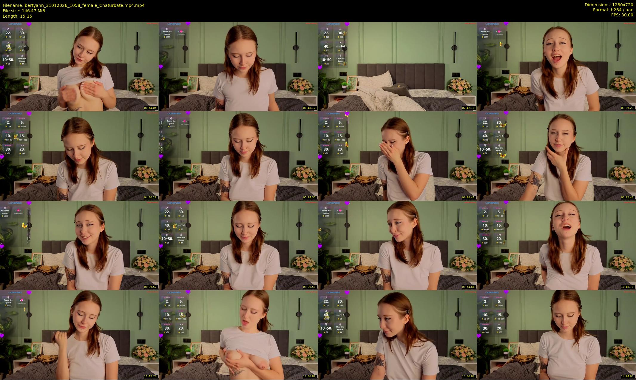 bertyann — 16 minute Chaturbate female cam show recording, 720p, Jan 31, 2026