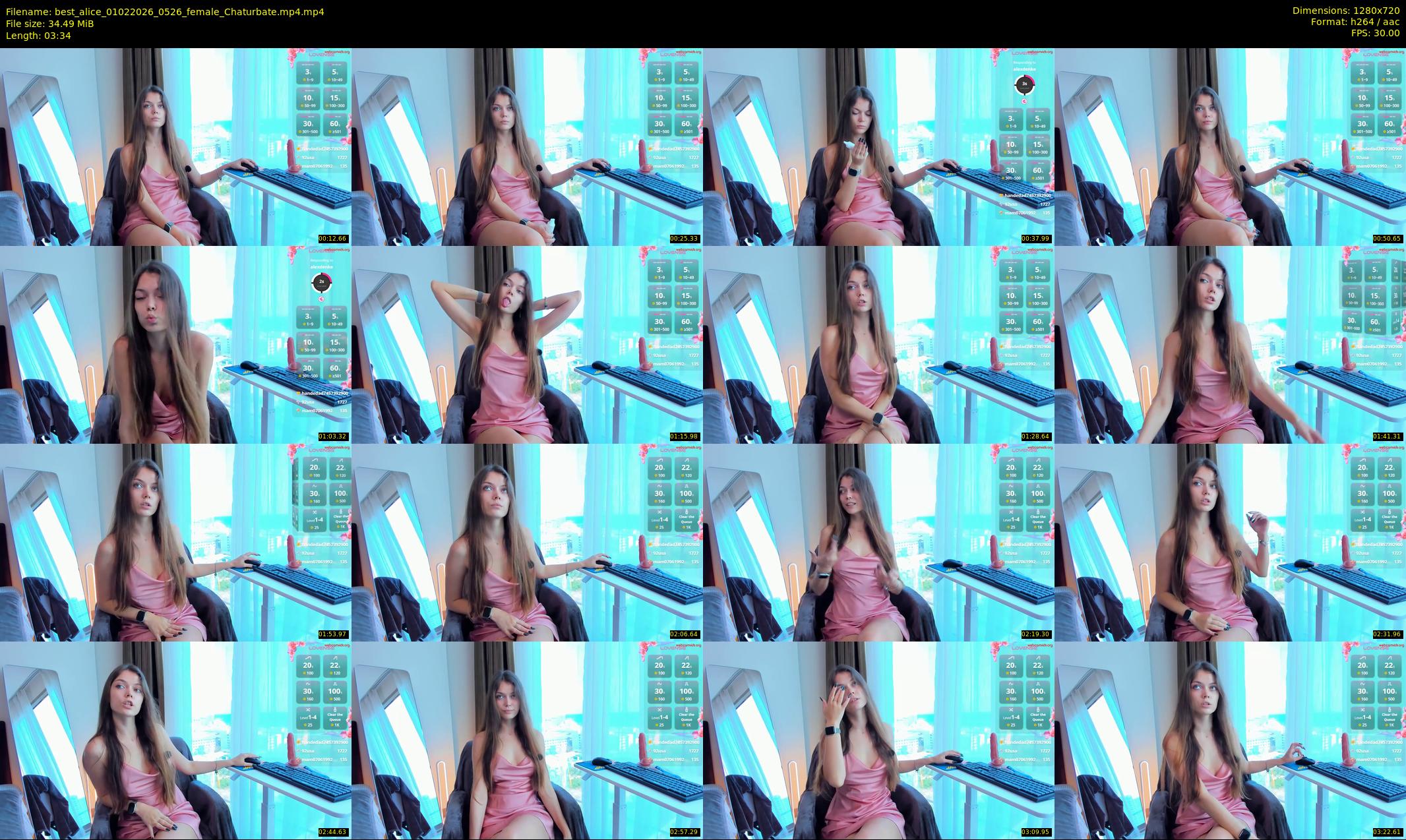 best_alice — 4 minute Chaturbate female cam show recording, 720p, Feb 1, 2026