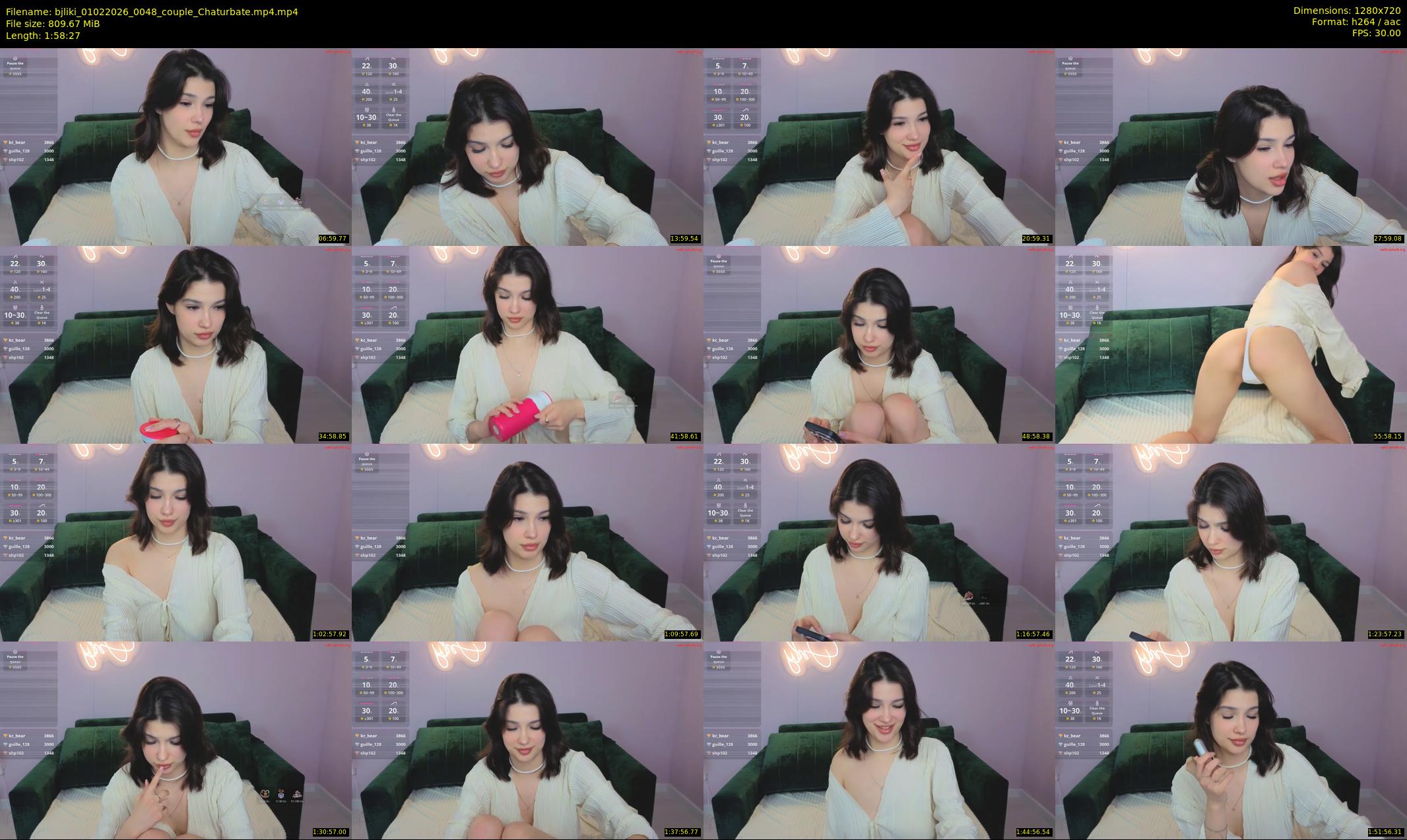 bjliki — 119 minute Chaturbate couple cam show recording, 720p, Feb 1, 2026