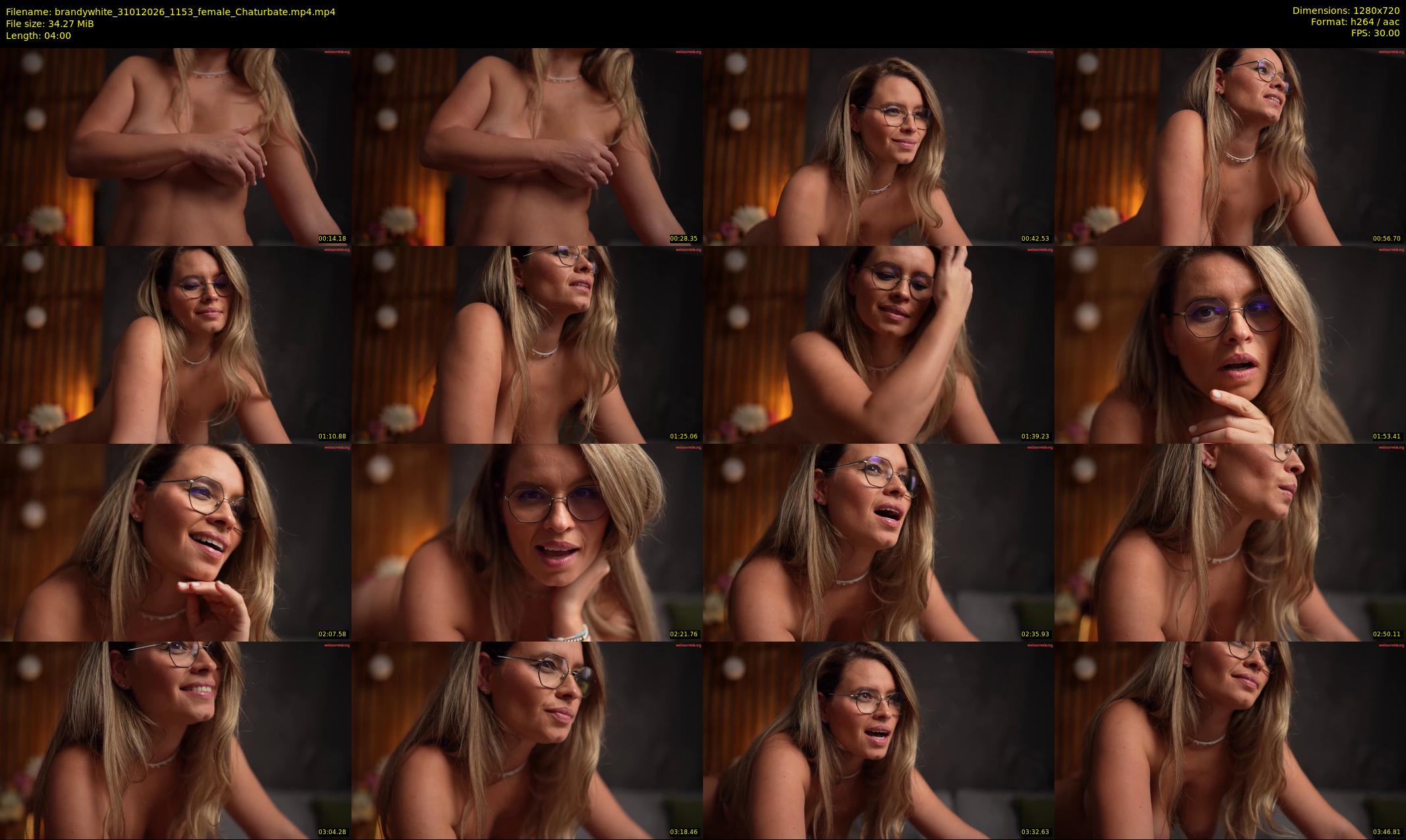 brandywhite — 4 minute Chaturbate female cam show recording, 720p, Jan 31, 2026