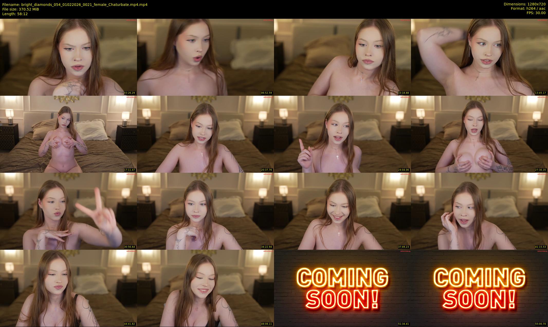 bright_diamonds_054 — 59 minute Chaturbate couple cam show recording, 720p, Feb 1, 2026