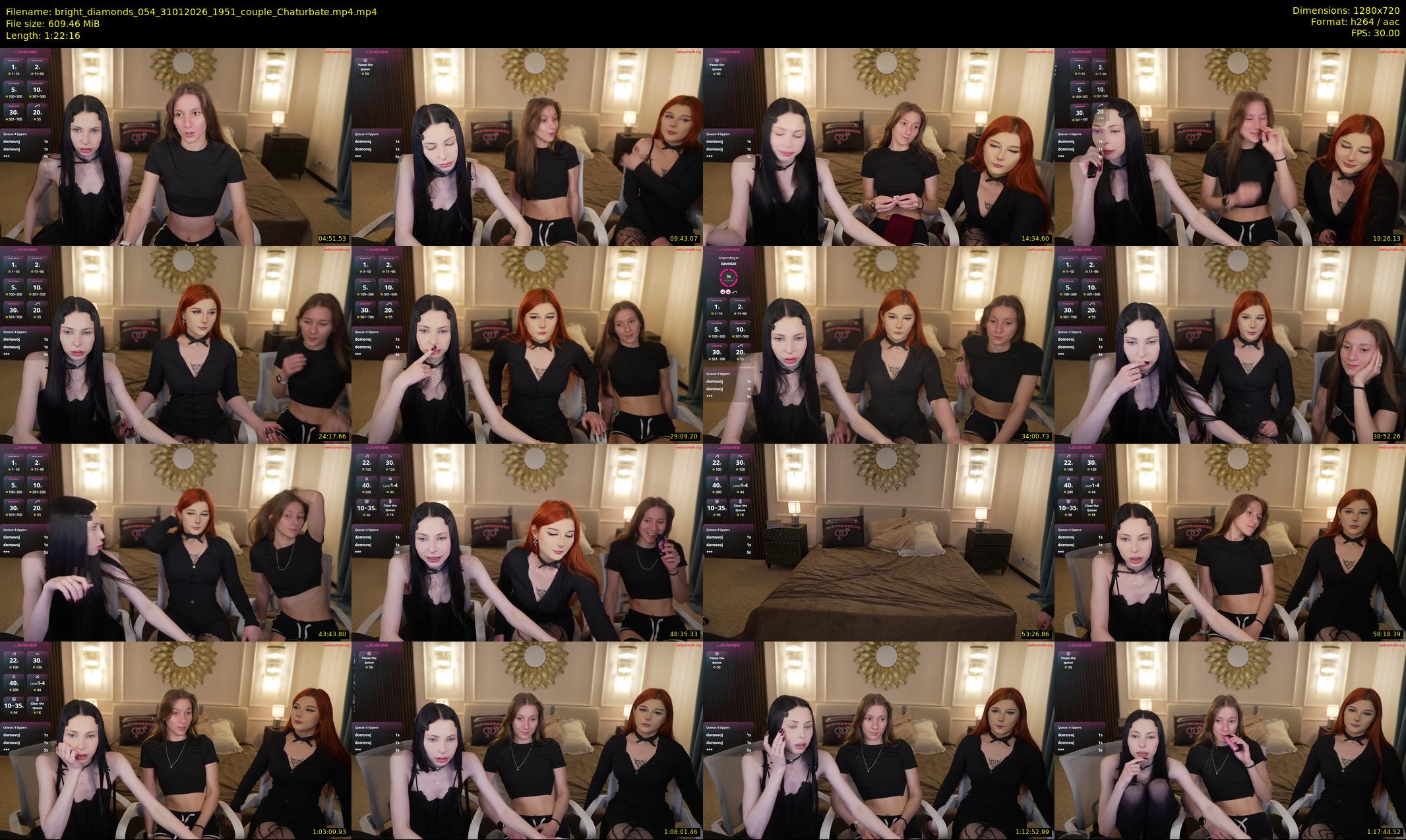 bright_diamonds_054 — 83 minute Chaturbate couple cam show recording, 720p, Jan 31, 2026