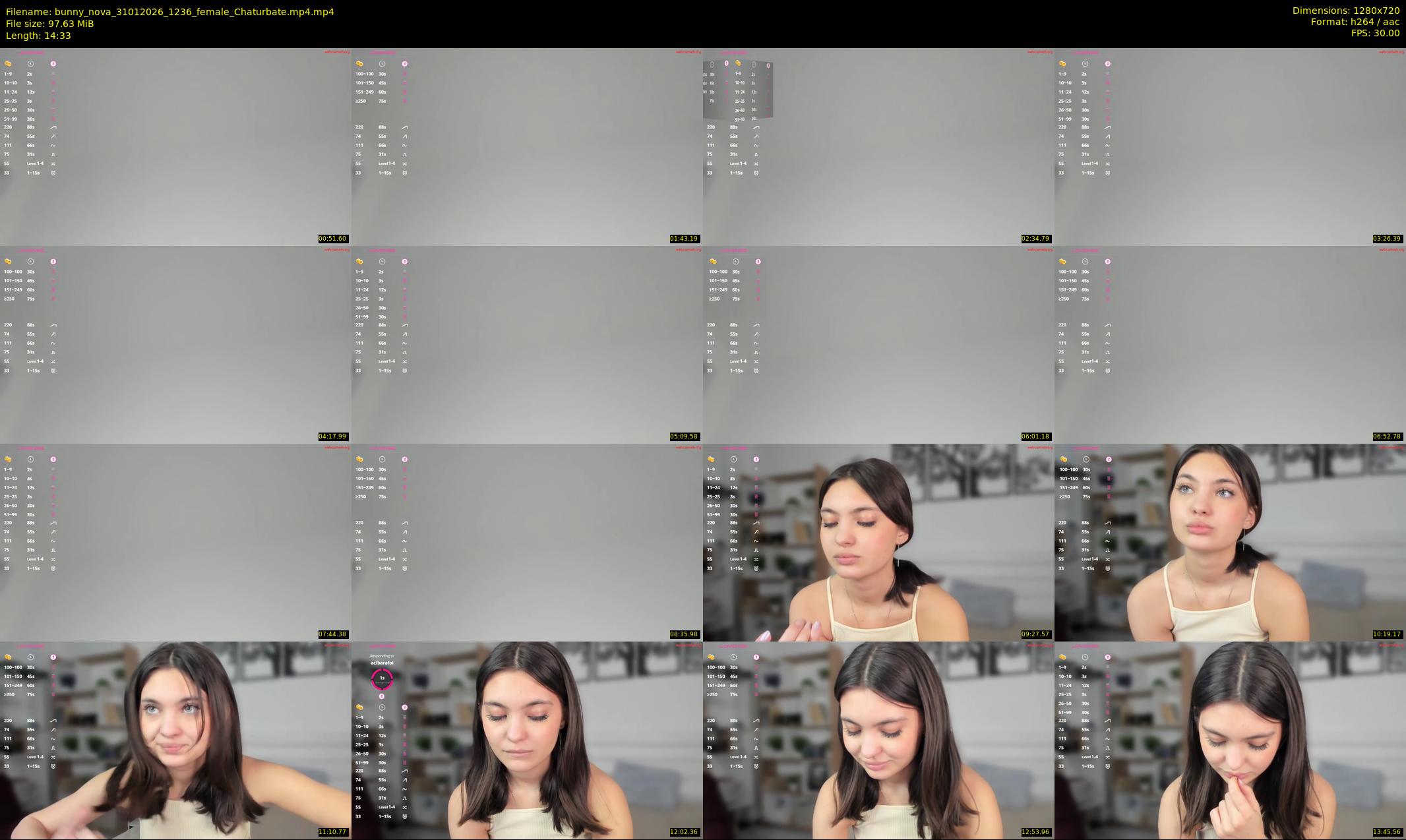 bunny_nova — 15 minute Chaturbate female cam show recording, 720p, Jan 31, 2026