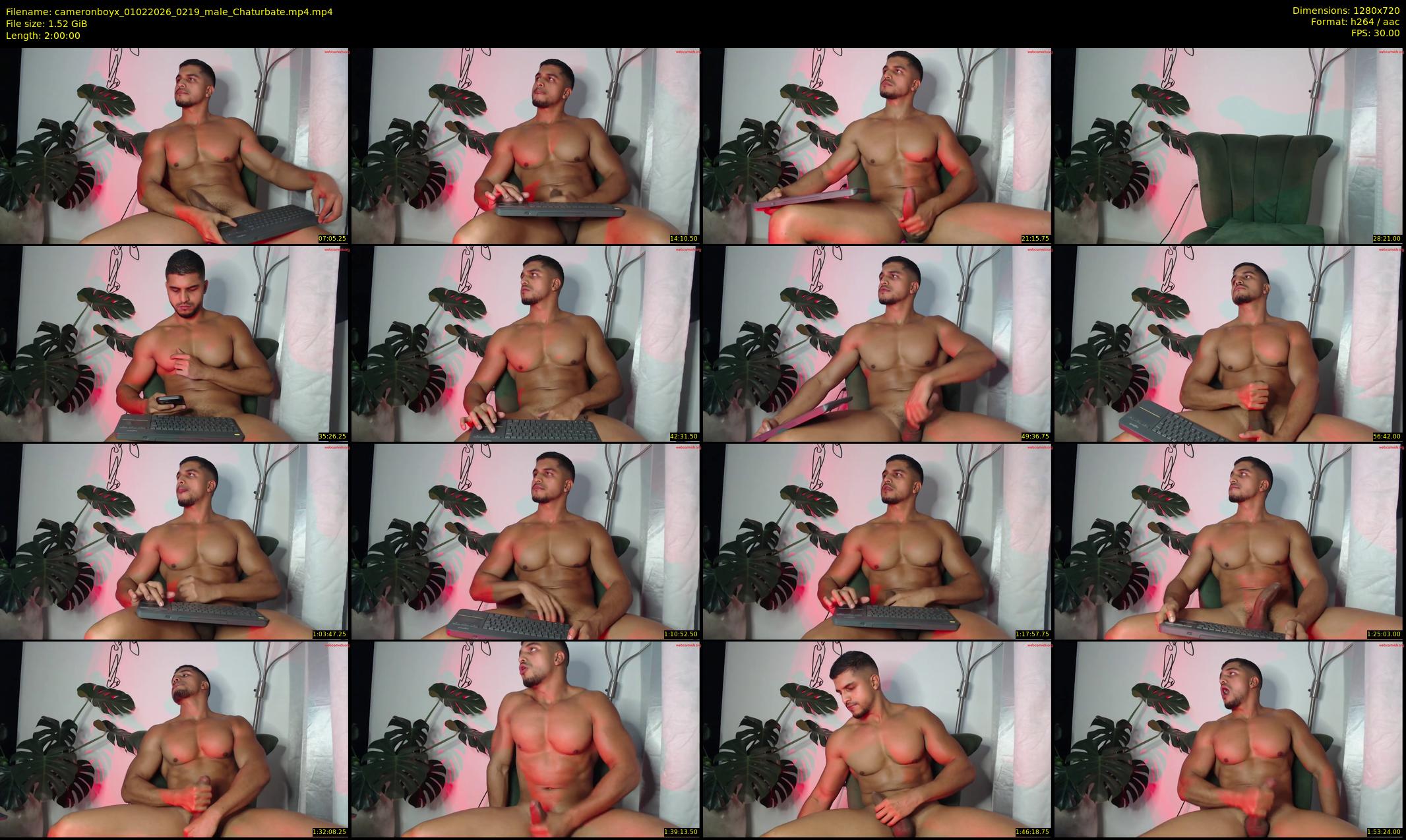 cameronboyx — 120 minute Chaturbate male cam show recording, 720p, Feb 1, 2026