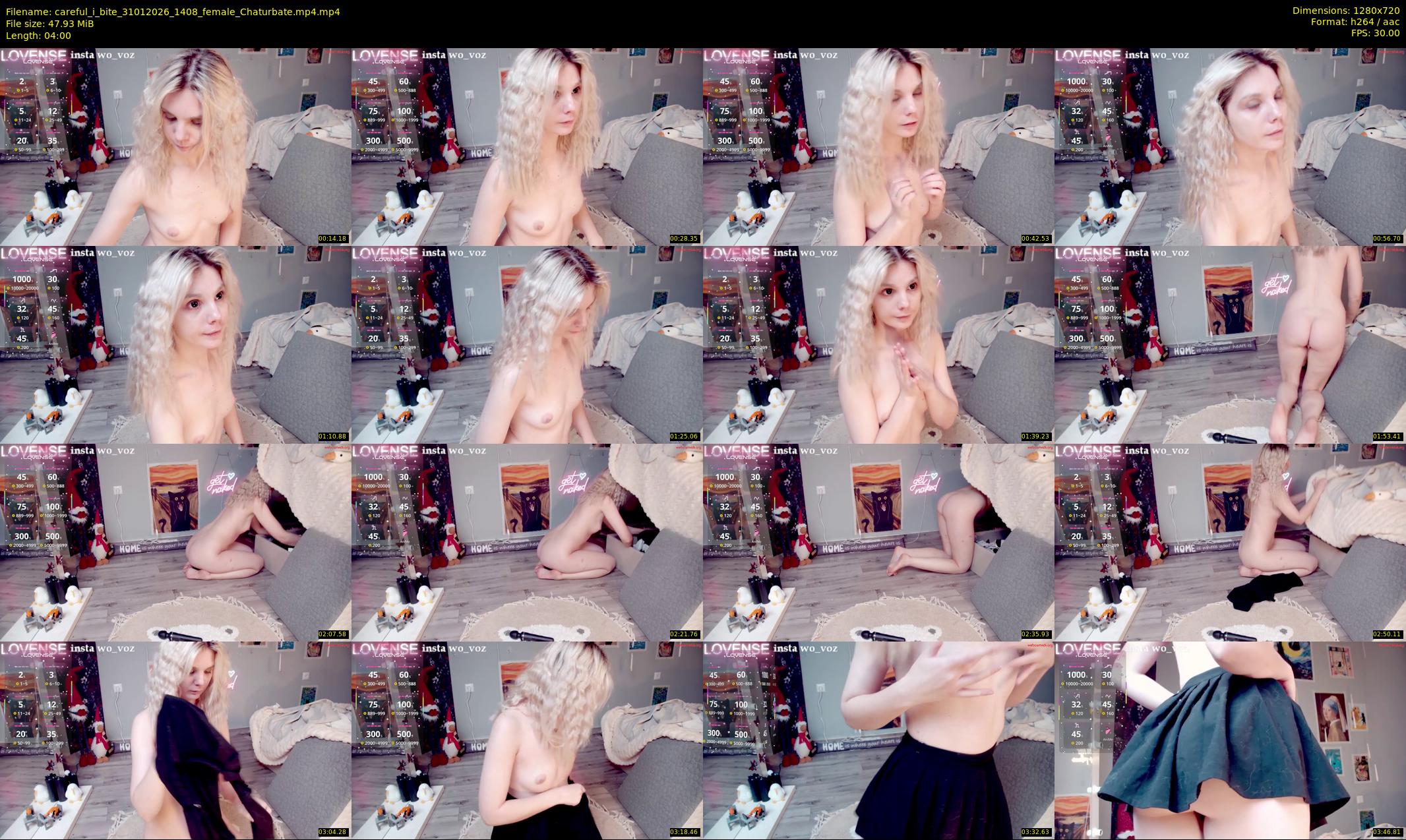 careful_i_bite — 4 minute Chaturbate female cam show recording, 720p, Jan 31, 2026