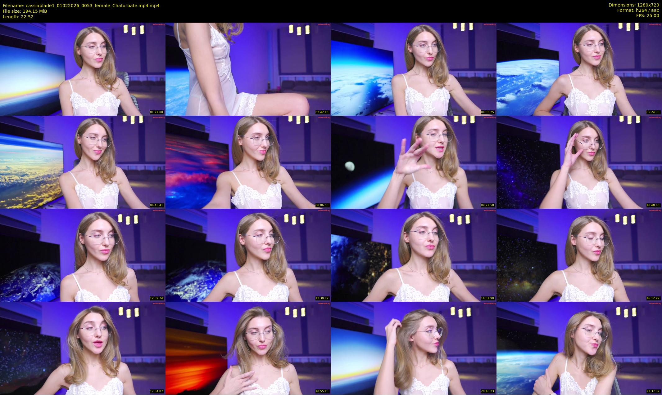 cassiablade1 — 23 minute Chaturbate female cam show recording, 720p, Feb 1, 2026