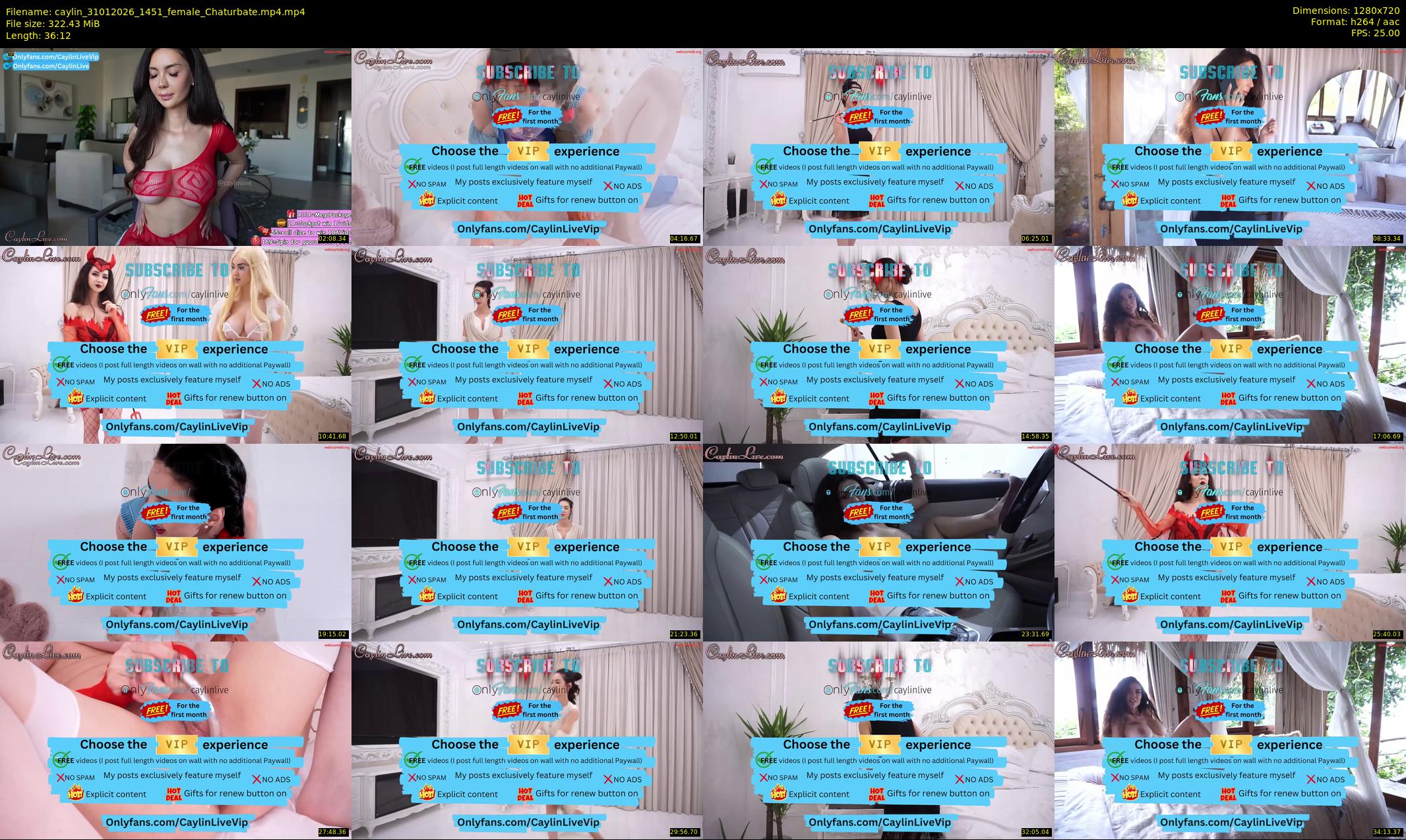 caylin — 37 minute Chaturbate female cam show recording, 720p, Jan 31, 2026