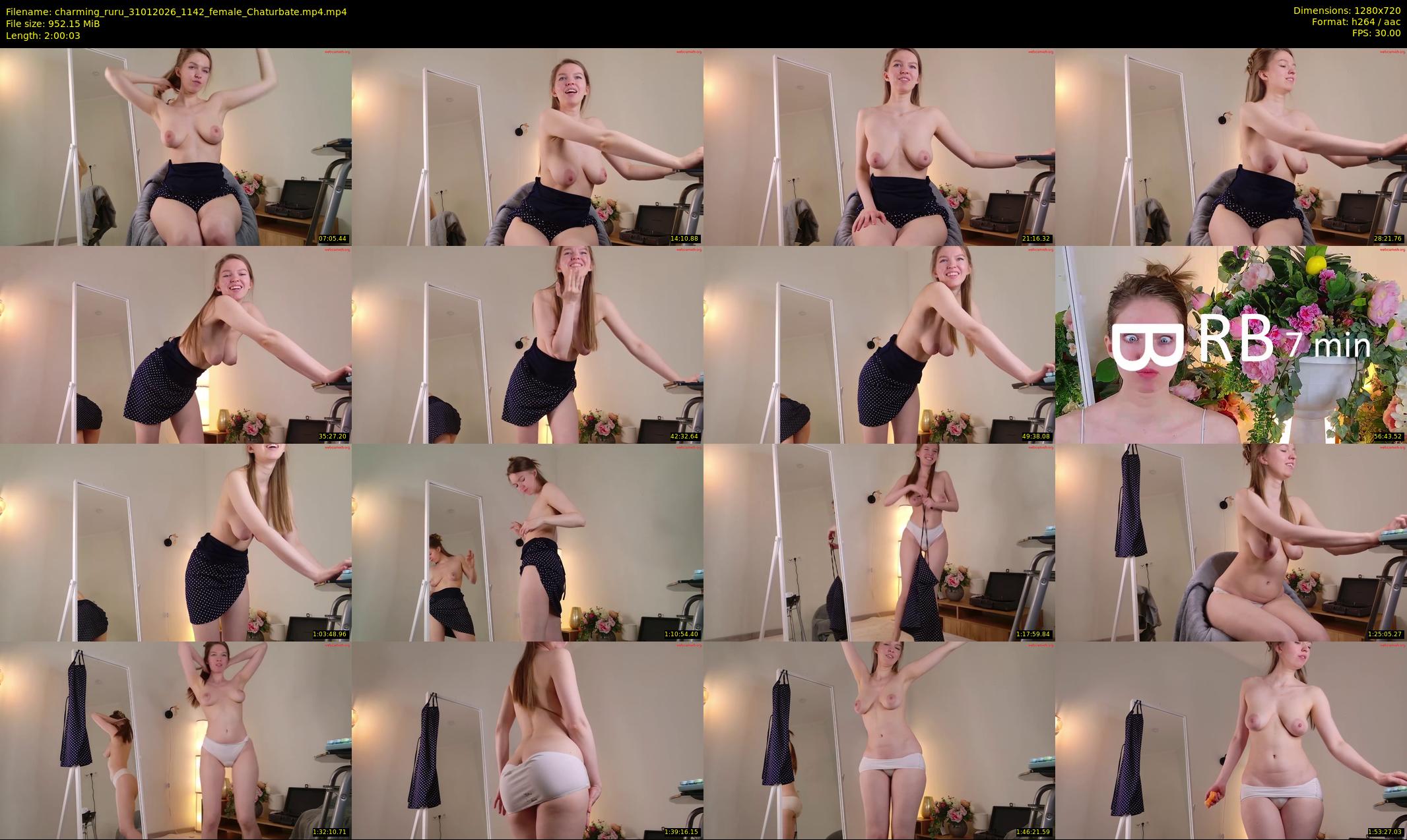 charming_ruru — 121 minute Chaturbate female cam show recording, 720p, Jan 31, 2026