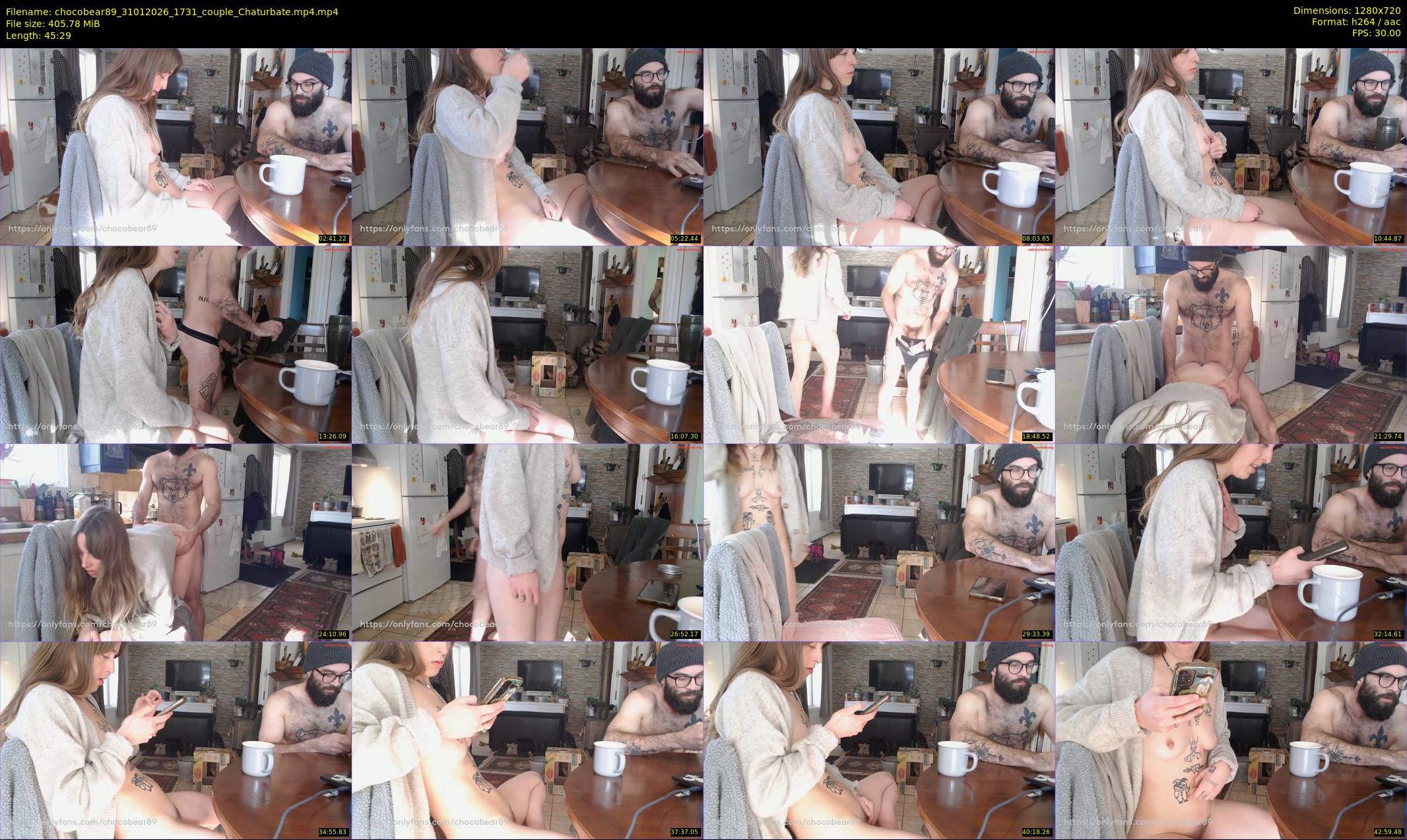 chocobear89 — 46 minute Chaturbate couple cam show recording, 720p, Jan 31, 2026