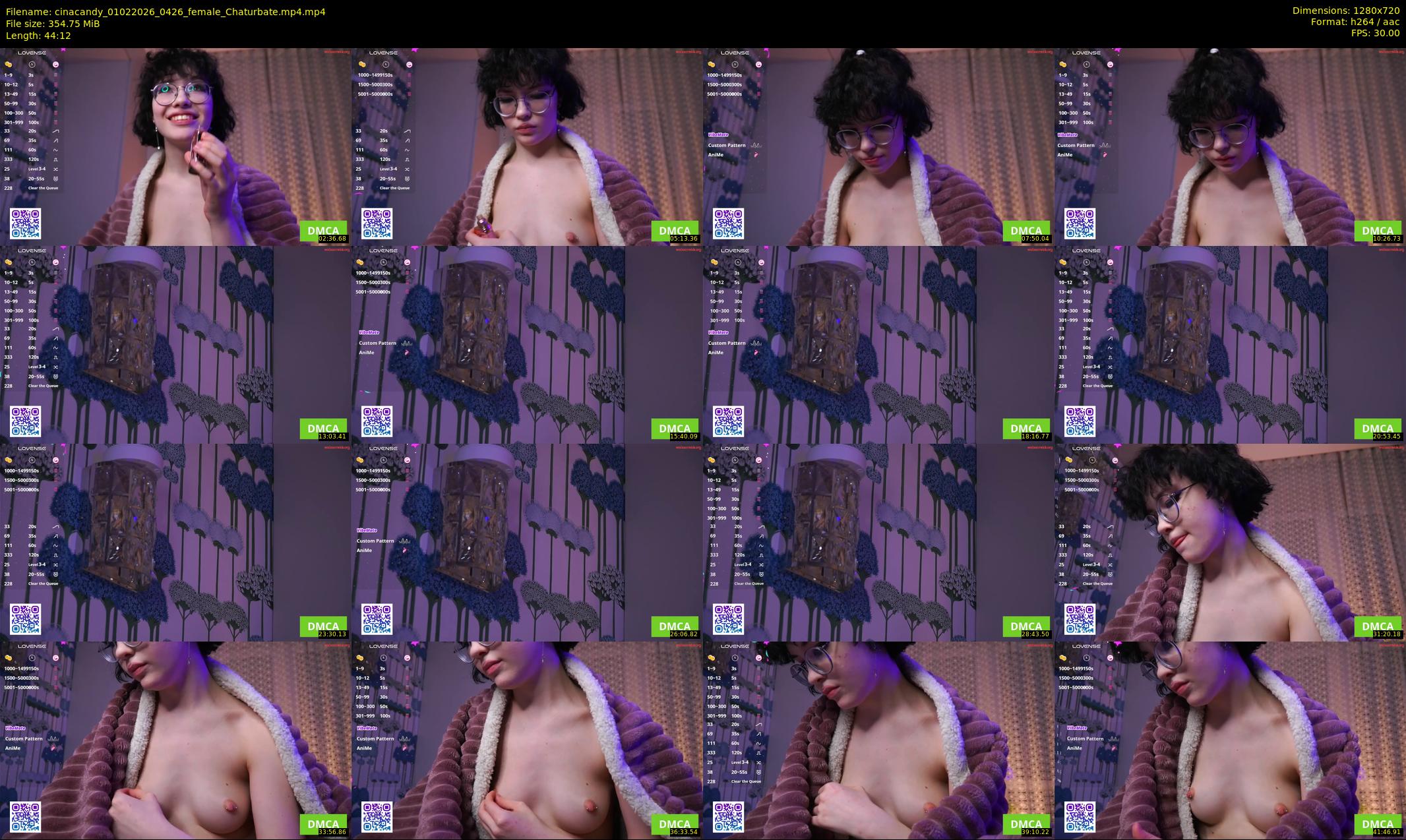 cinacandy — 45 minute Chaturbate female cam show recording, 720p, Feb 1, 2026