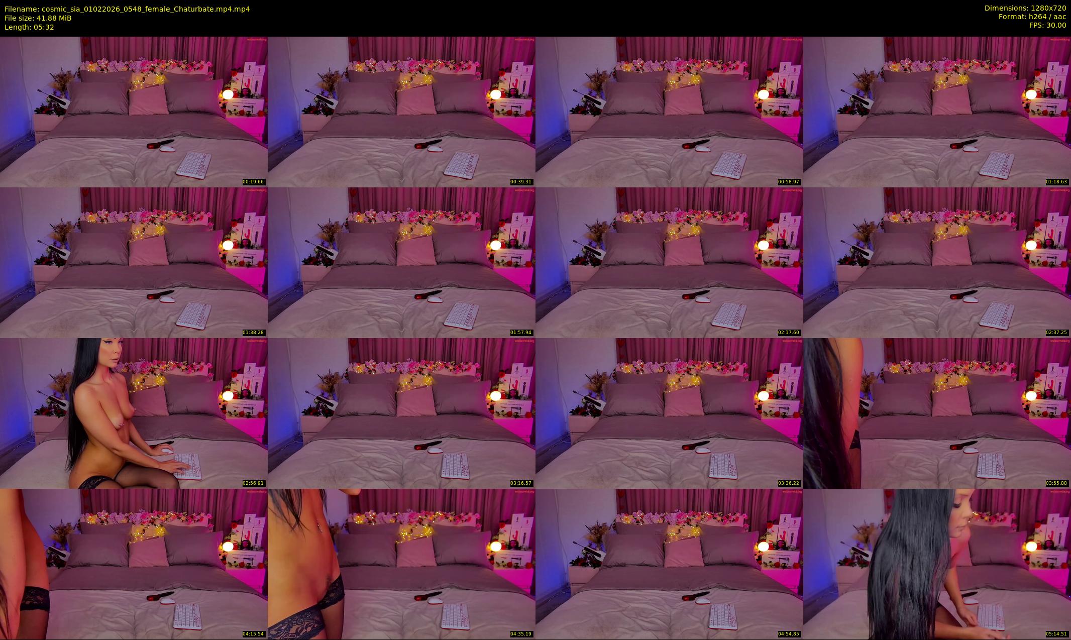 cosmic_sia — 6 minute Chaturbate female cam show recording, 720p, Feb 1, 2026