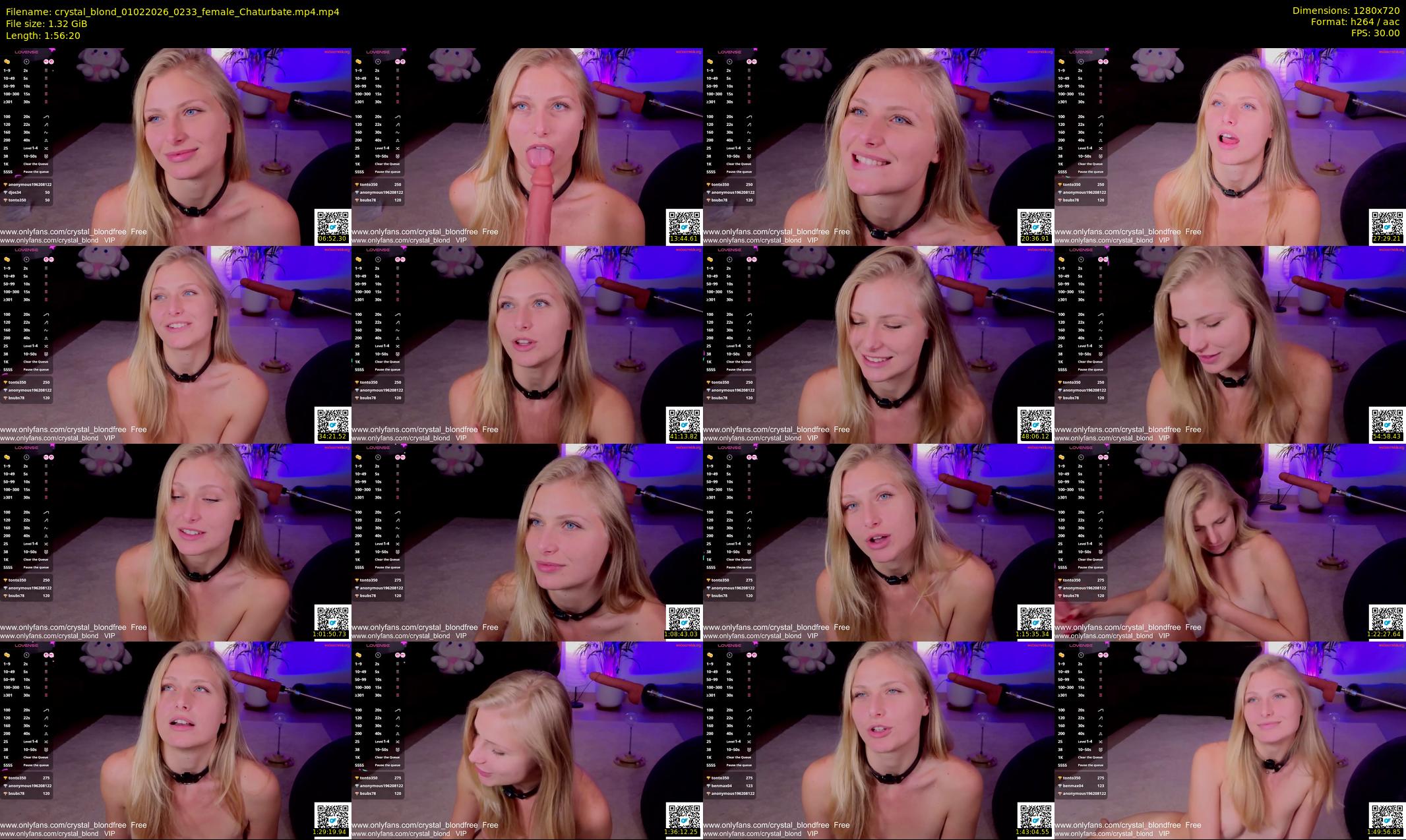 crystal_blond — 117 minute Chaturbate female cam show recording, 720p, Feb 1, 2026