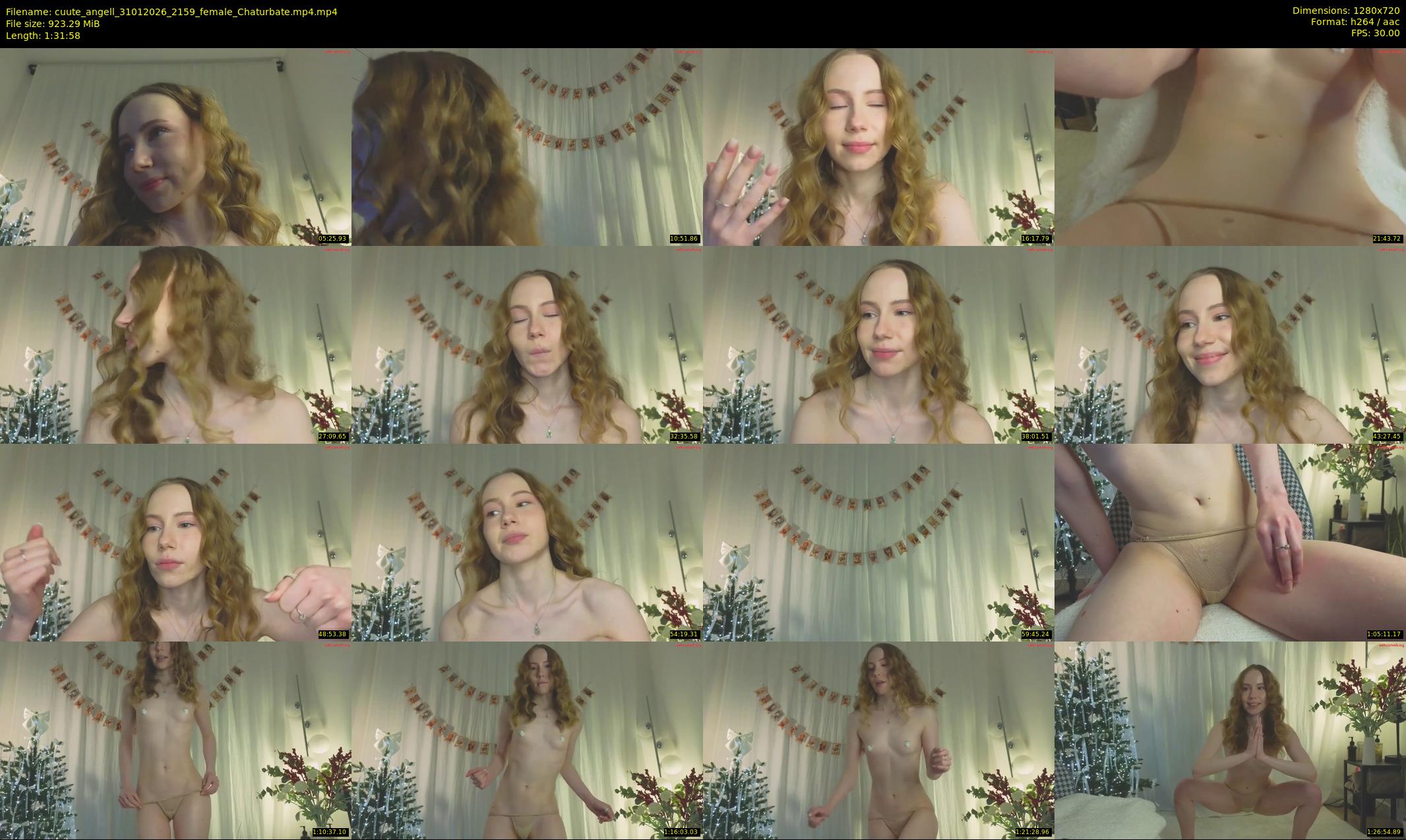cuute_angell — 92 minute Chaturbate female cam show recording, 720p, Jan 31, 2026