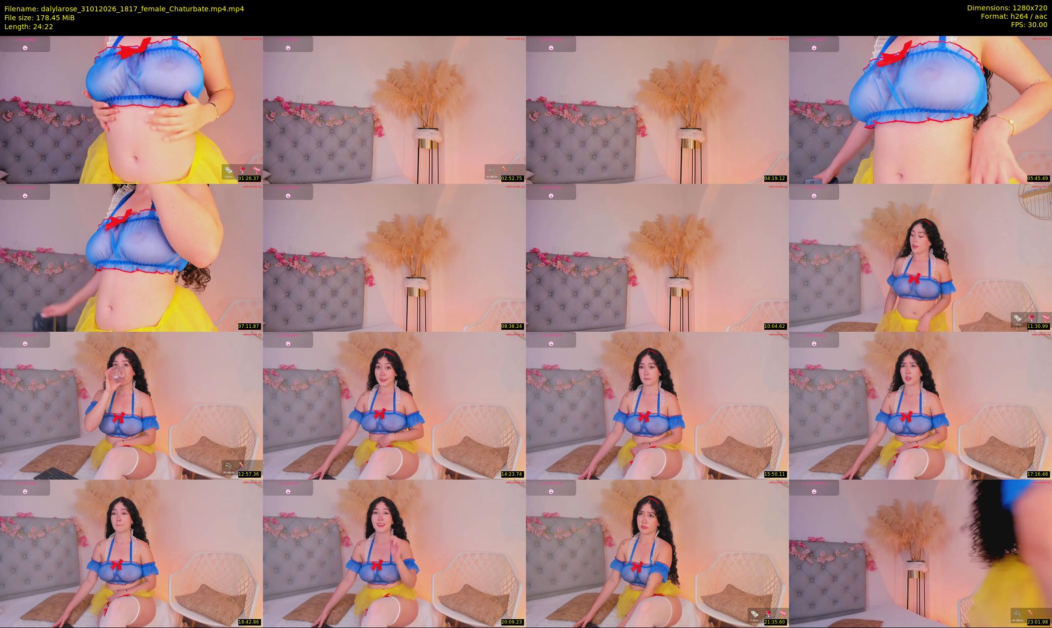 dalylarose — 25 minute Chaturbate female cam show recording, 720p, Jan 31, 2026