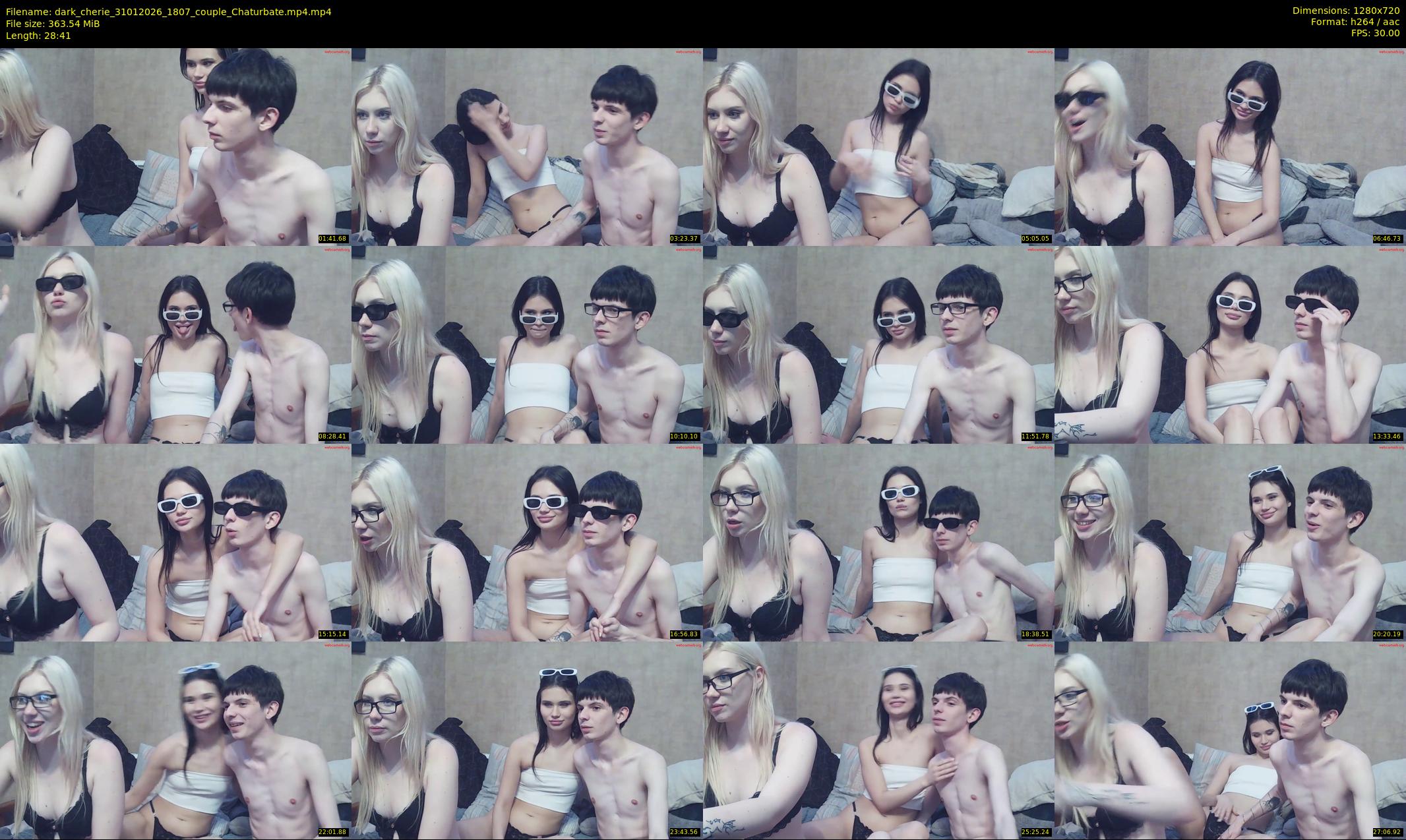 dark_cherie — 29 minute Chaturbate couple cam show recording, 720p, Jan 31, 2026