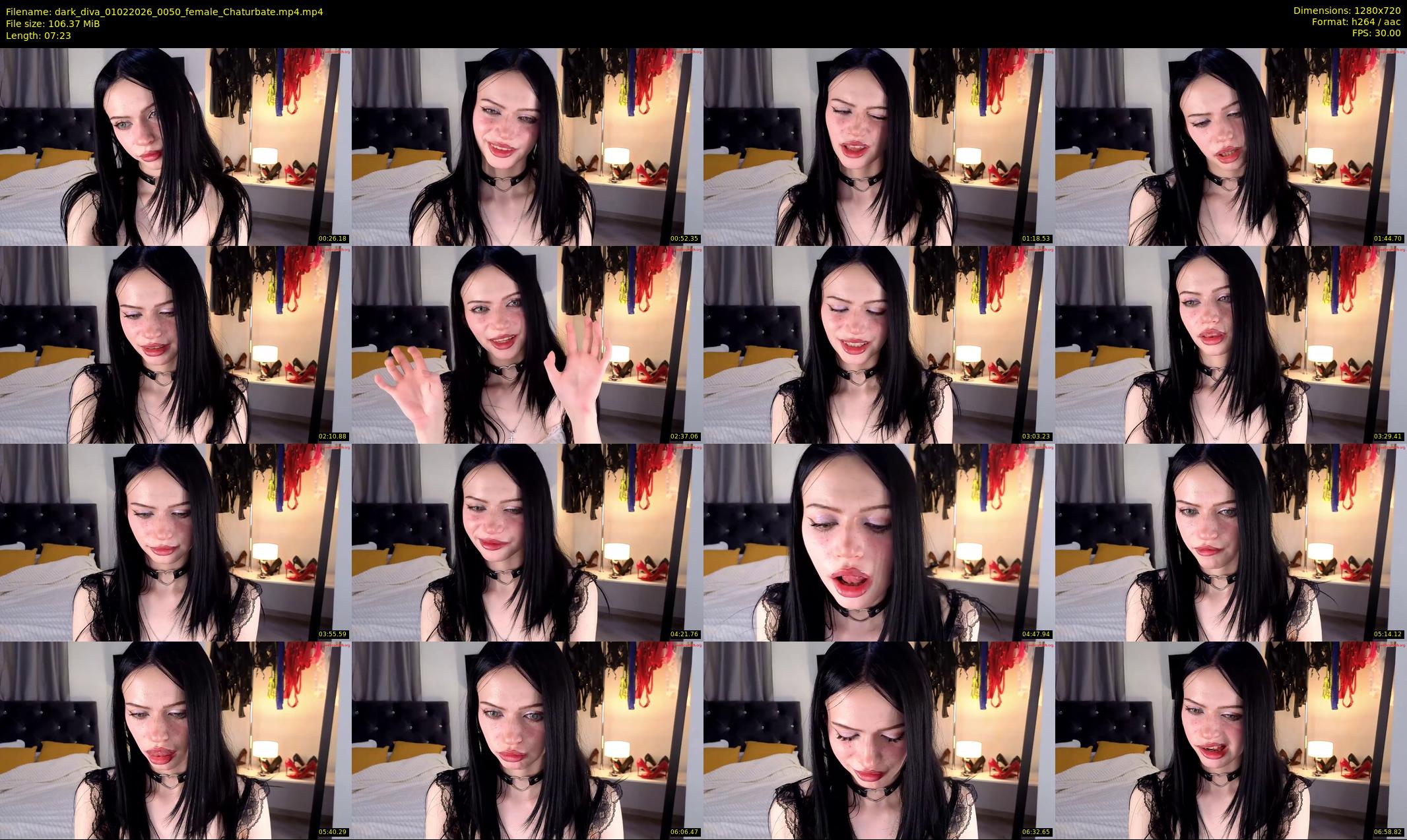 dark_diva — 8 minute Chaturbate female cam show recording, 720p, Feb 1, 2026