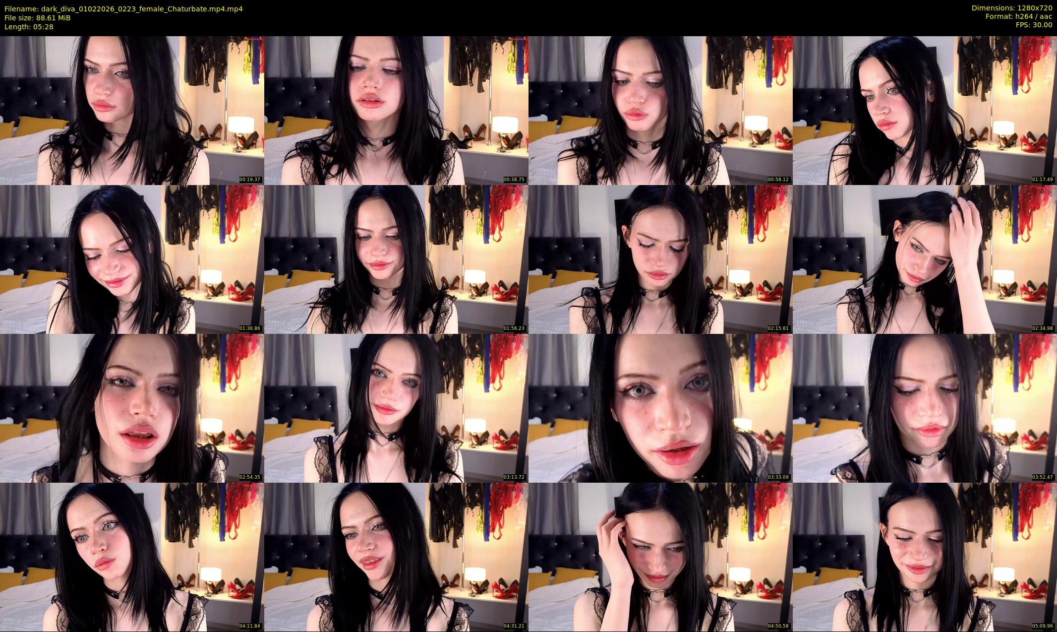 dark_diva — 6 minute Chaturbate female cam show recording, 720p, Feb 1, 2026
