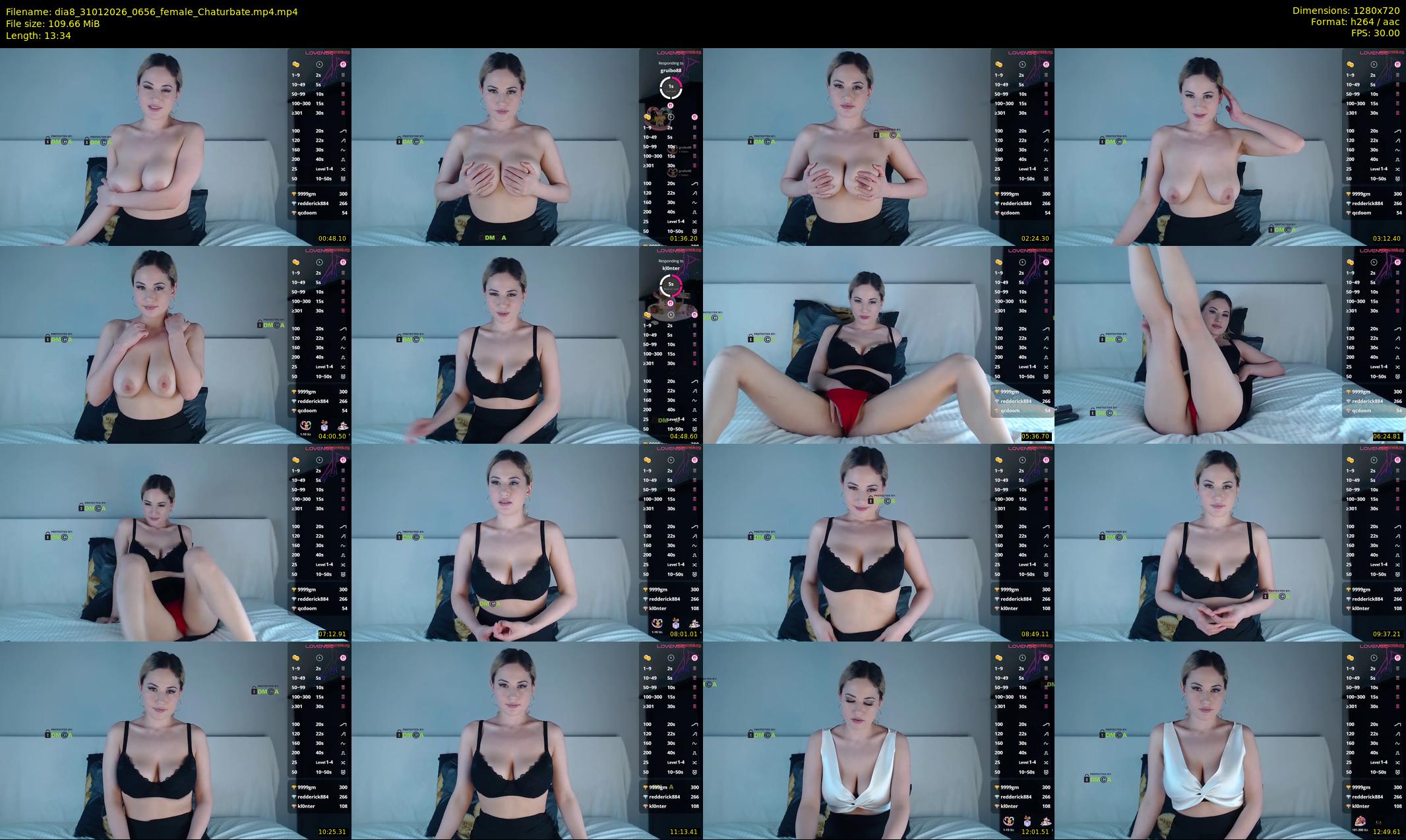 dia8 — 14 minute Chaturbate female cam show recording, 720p, Jan 31, 2026