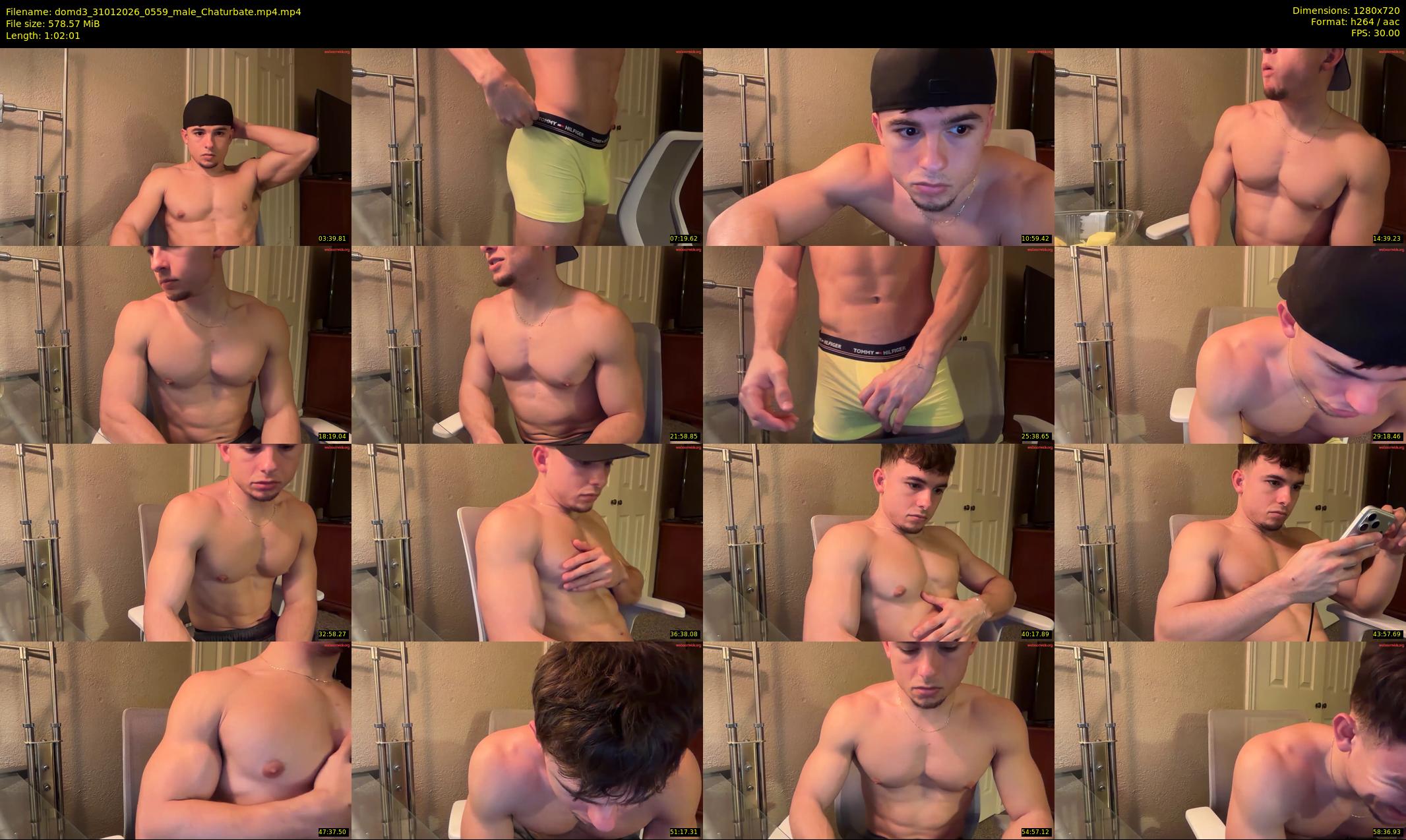 domd3 — 63 minute Chaturbate male cam show recording, 720p, Jan 31, 2026
