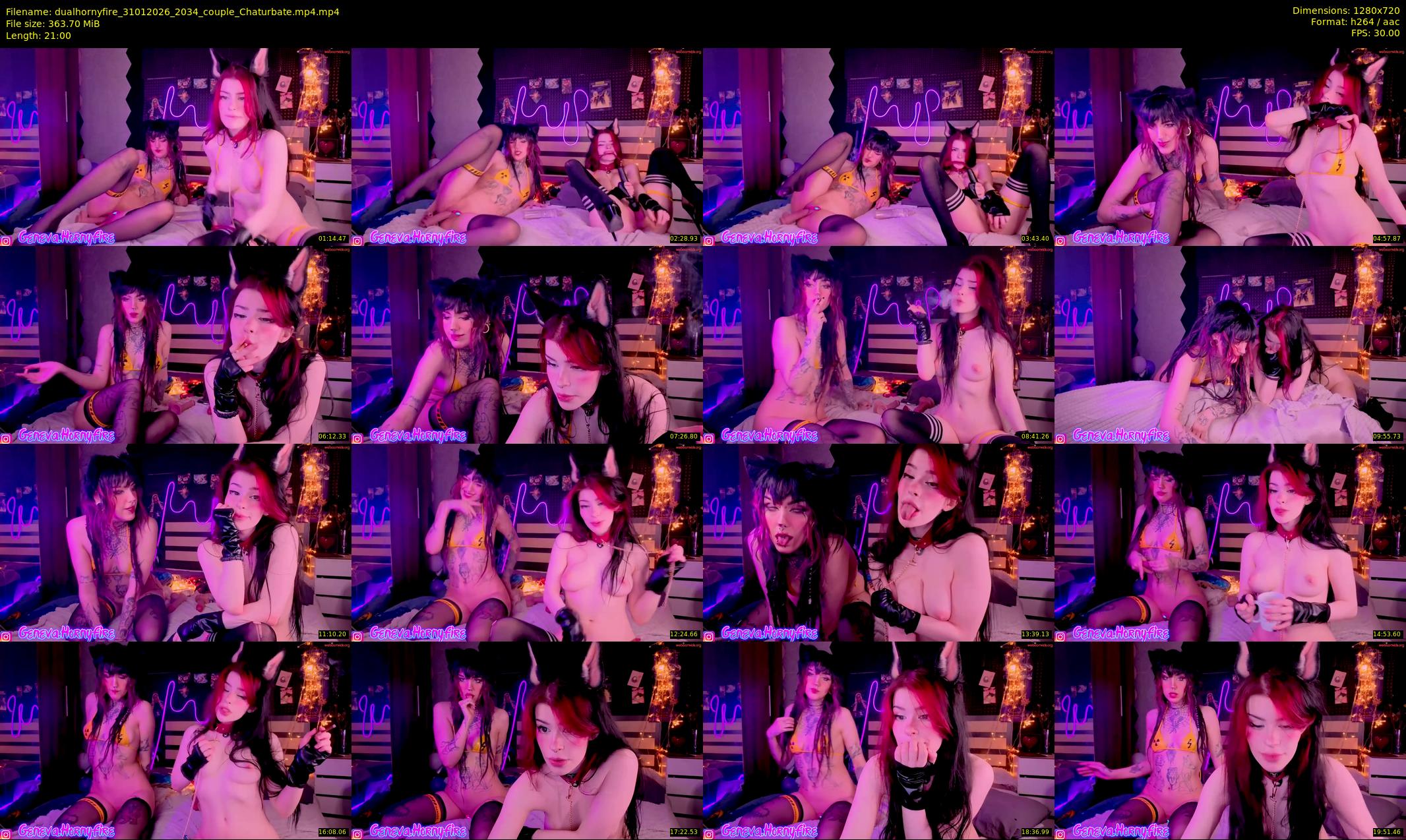 dualhornyfire — 21 minute Chaturbate couple cam show recording, 720p, Jan 31, 2026