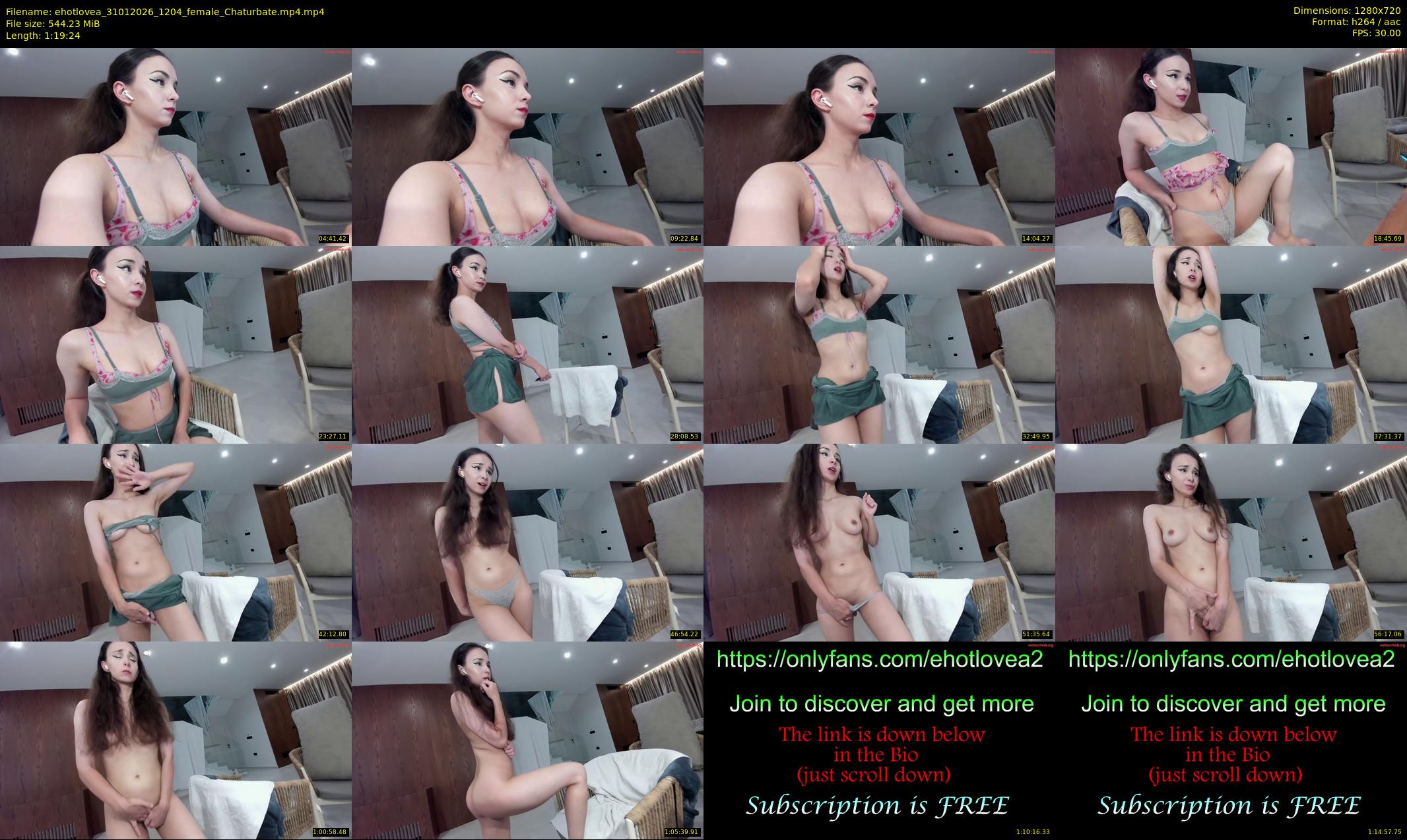 ehotlovea — 80 minute Chaturbate female cam show recording, 720p, Jan 31, 2026