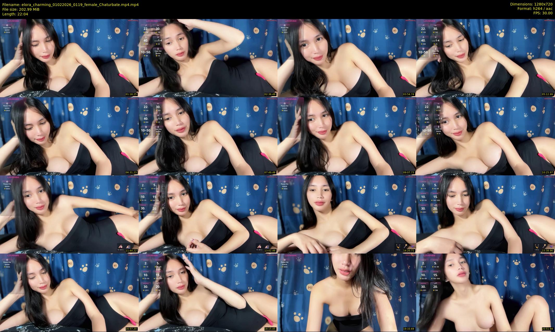 elora_charming — 23 minute Chaturbate female cam show recording, 720p, Feb 1, 2026