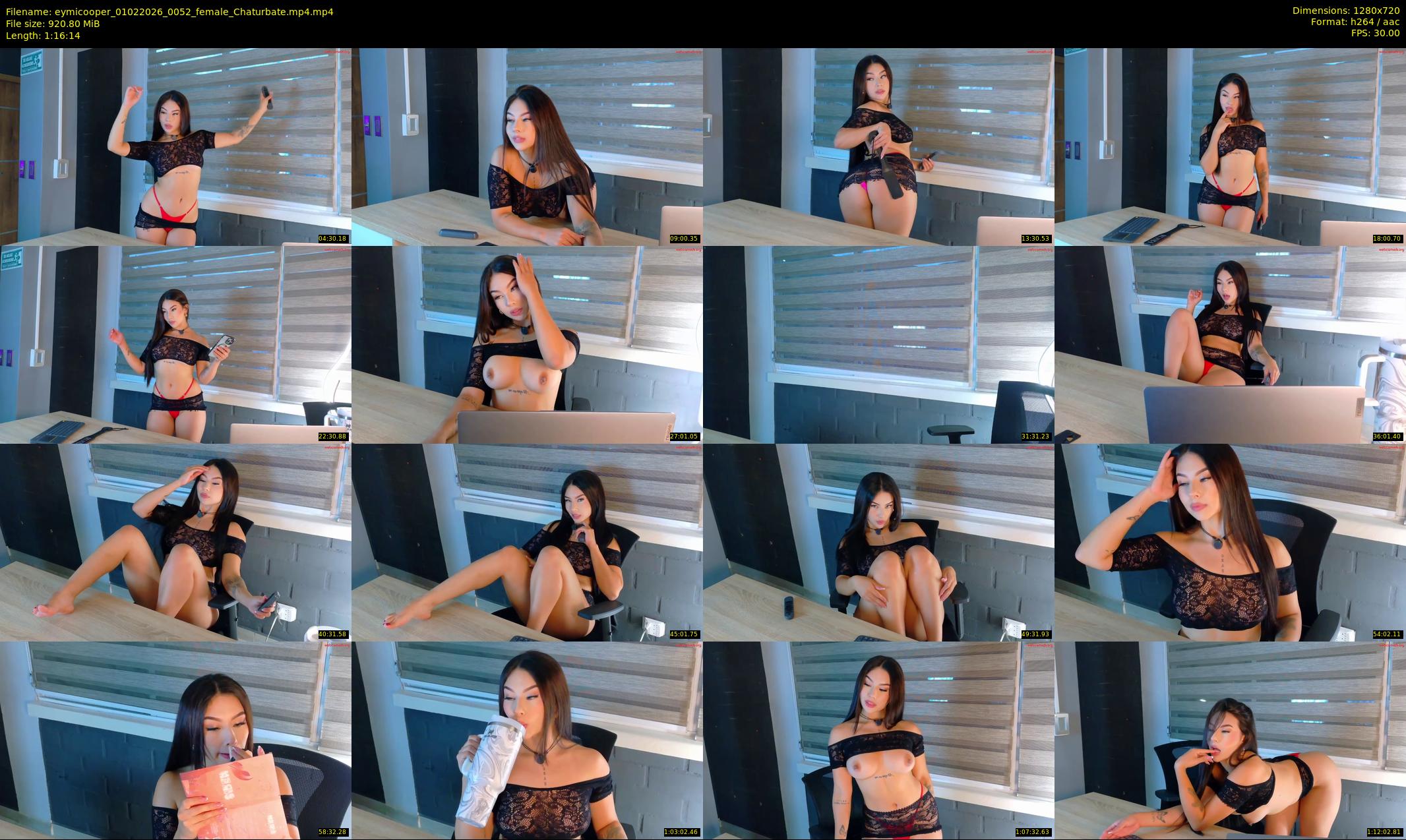 eymicooper — 77 minute Chaturbate female cam show recording, 720p, Feb 1, 2026