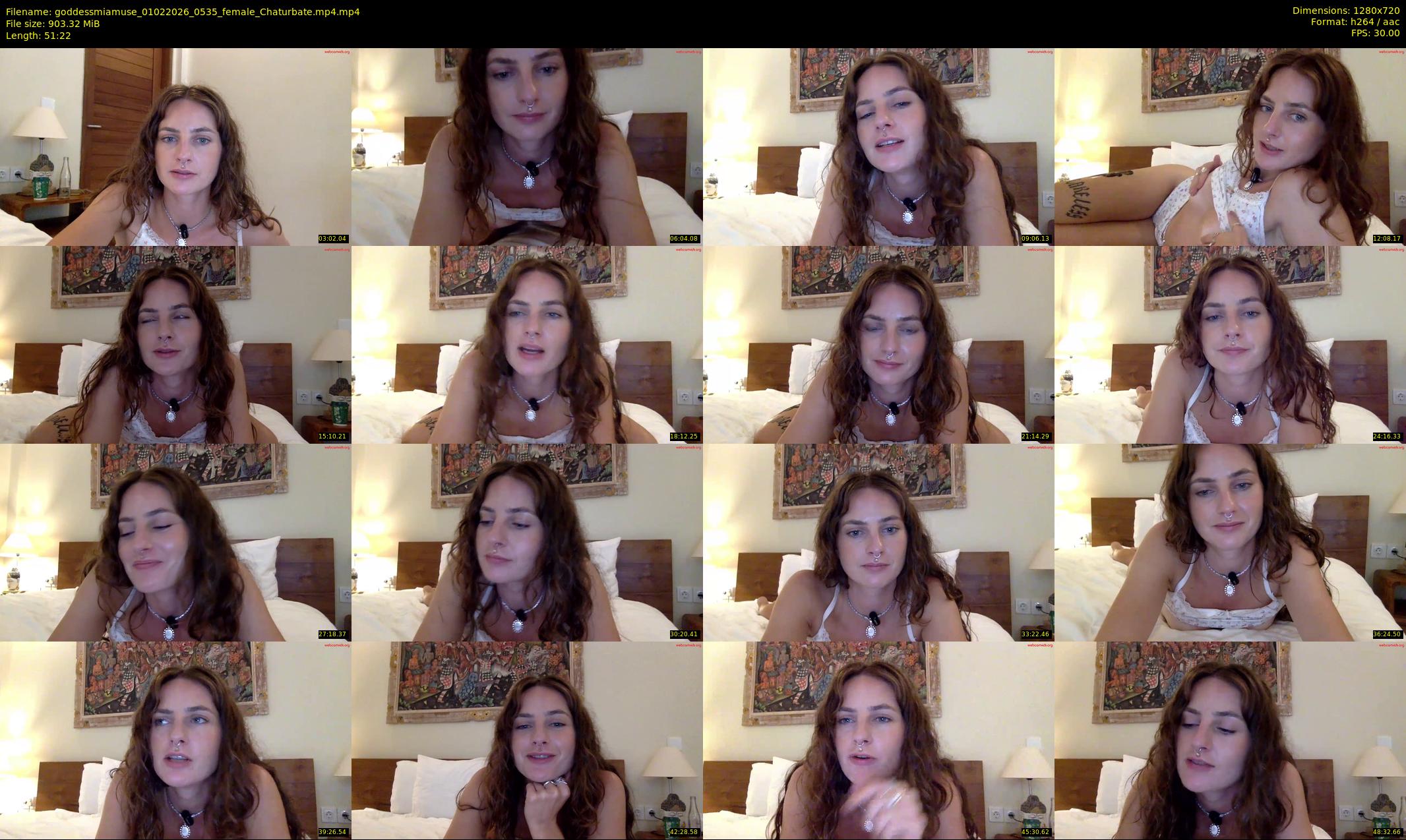 goddessmiamuse — 52 minute Chaturbate female cam show recording, 720p, Feb 1, 2026